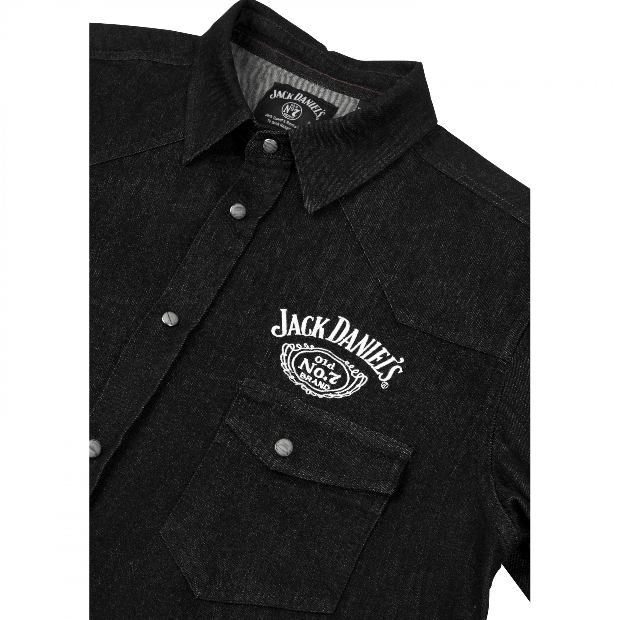 Jack Daniel's Denim Western Snap Buttons Shirt