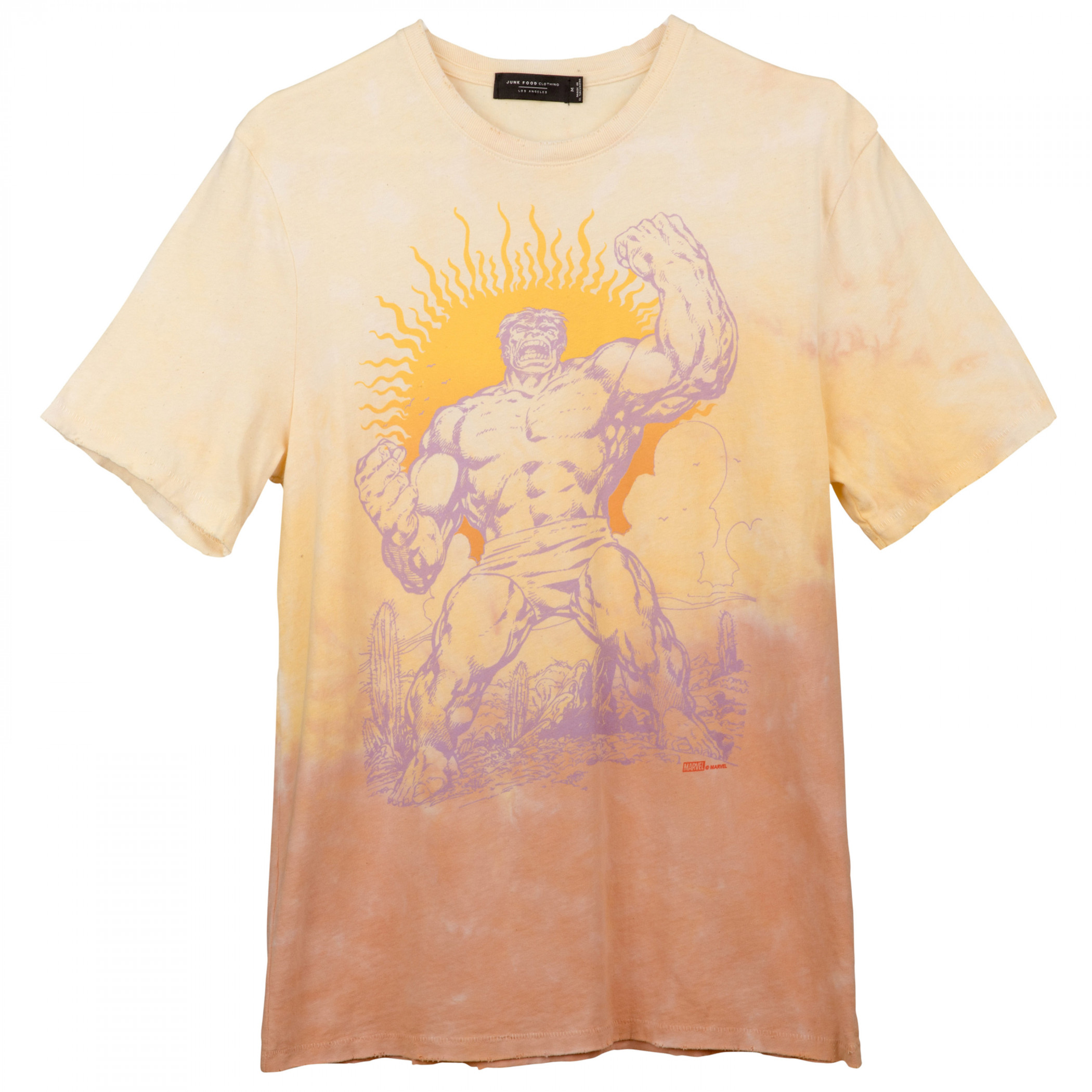 The Incredible Hulk Desert Sun T-Shirt by Junk Food, Beige