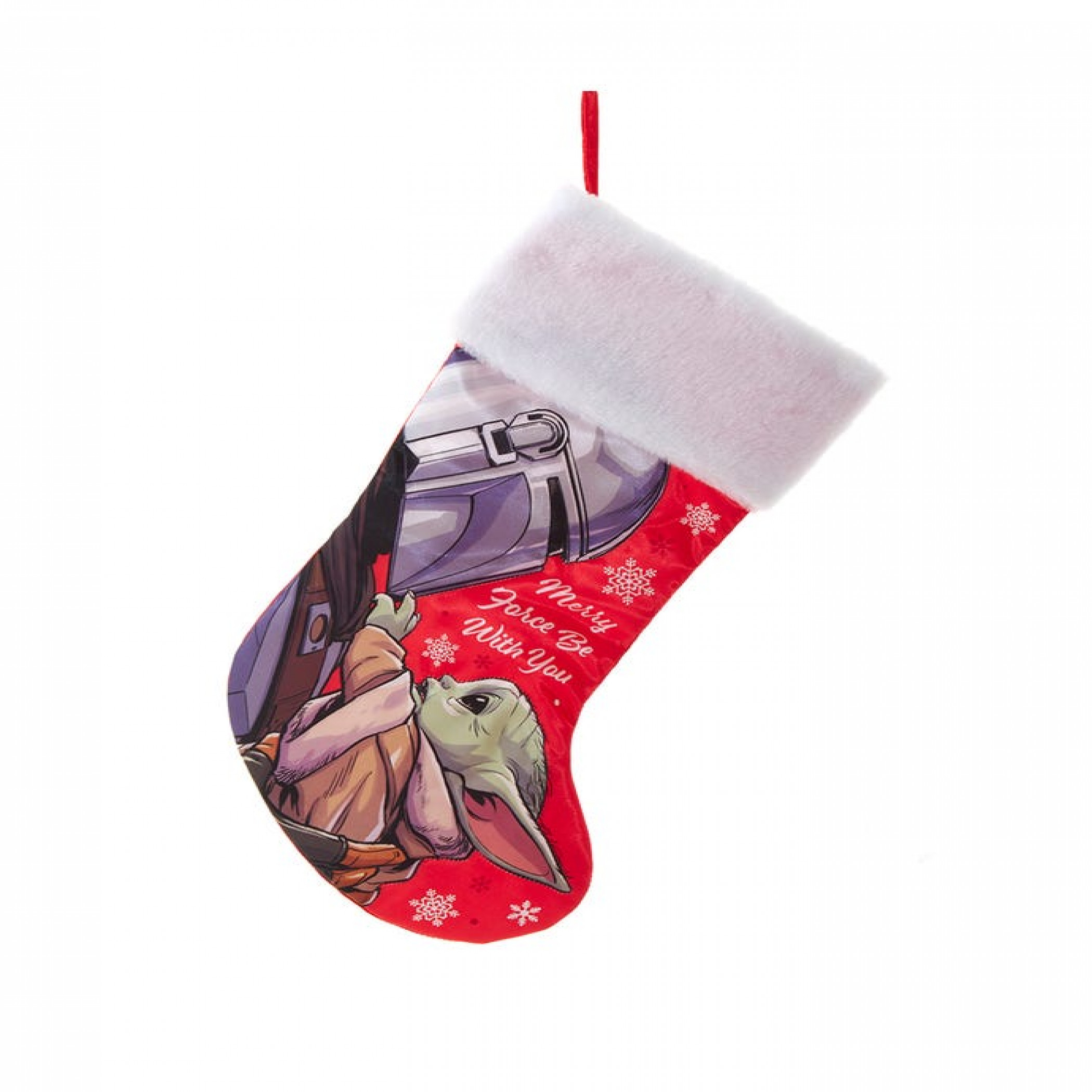 Star Wars The Mandalorian and Grogu the Child Christmas Stocking, Multi-Color
