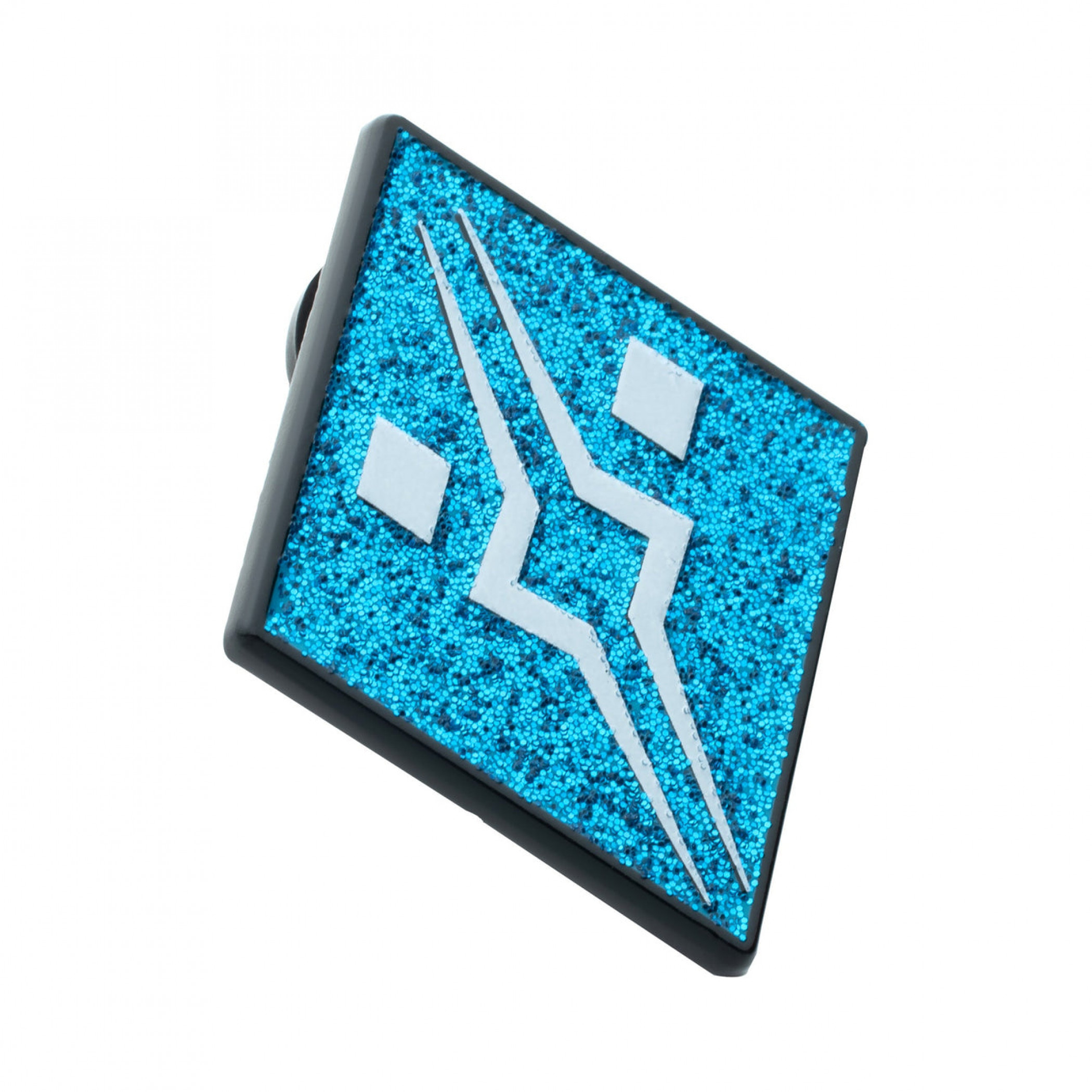 Star Wars Ahsoka Fulcrum Symbol Glitter Pin, Blue