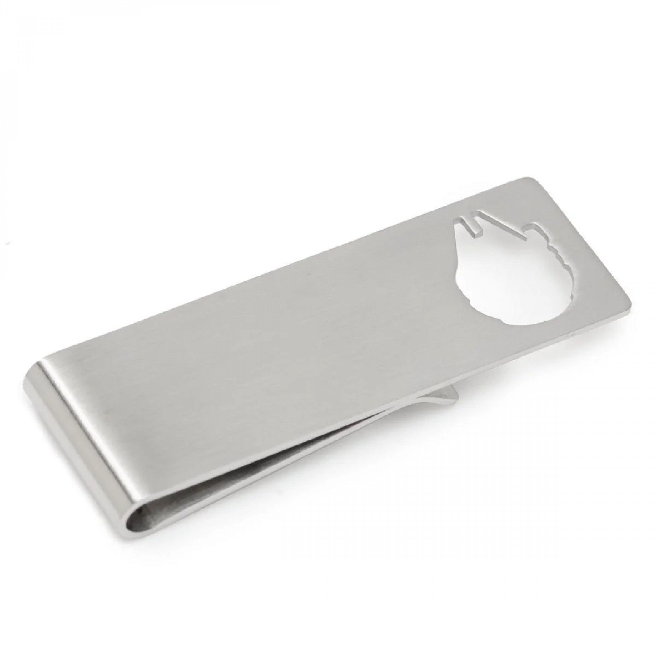Star Wars Millennium Falcon Cutout Money Clip, Silver