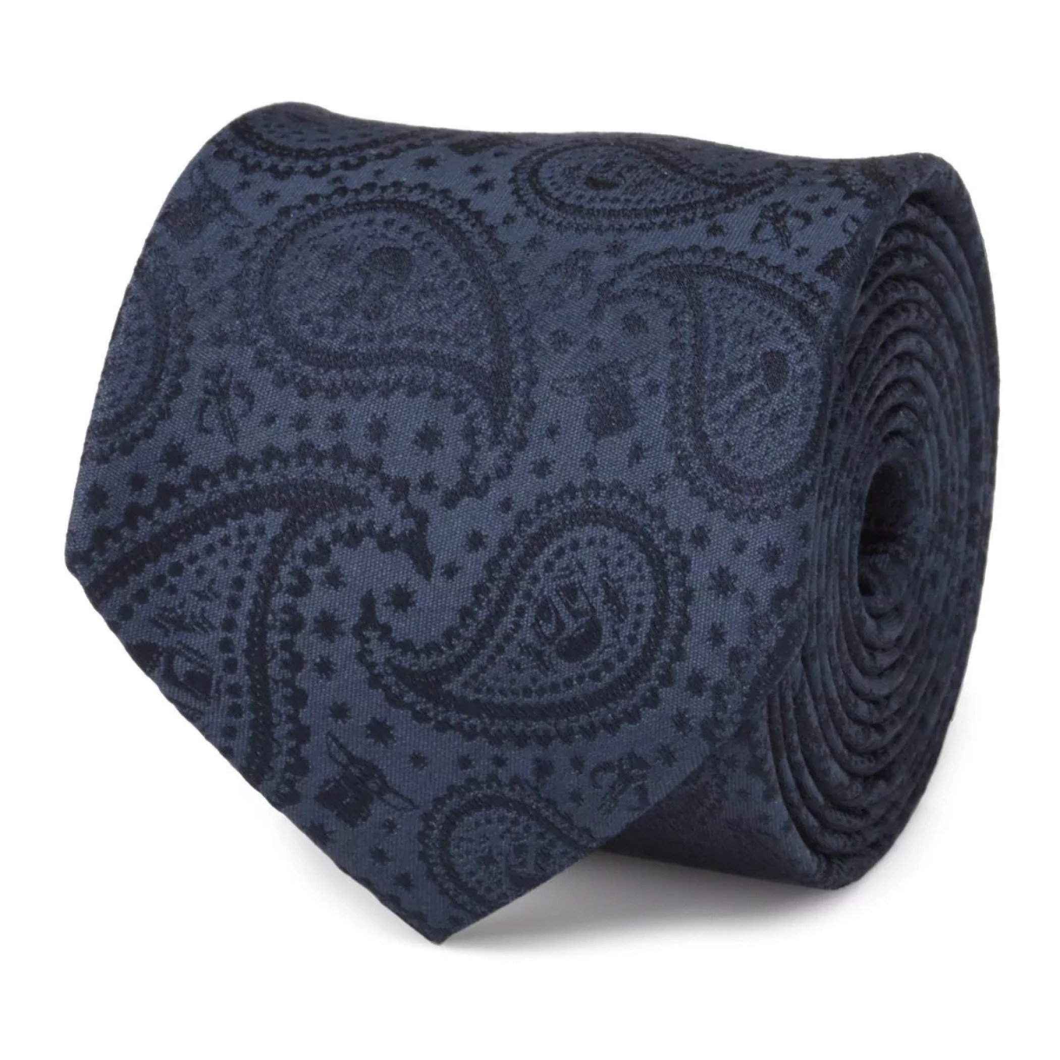 Star Wars The Mandalorian The Child Paisley Silk Tie, Blue