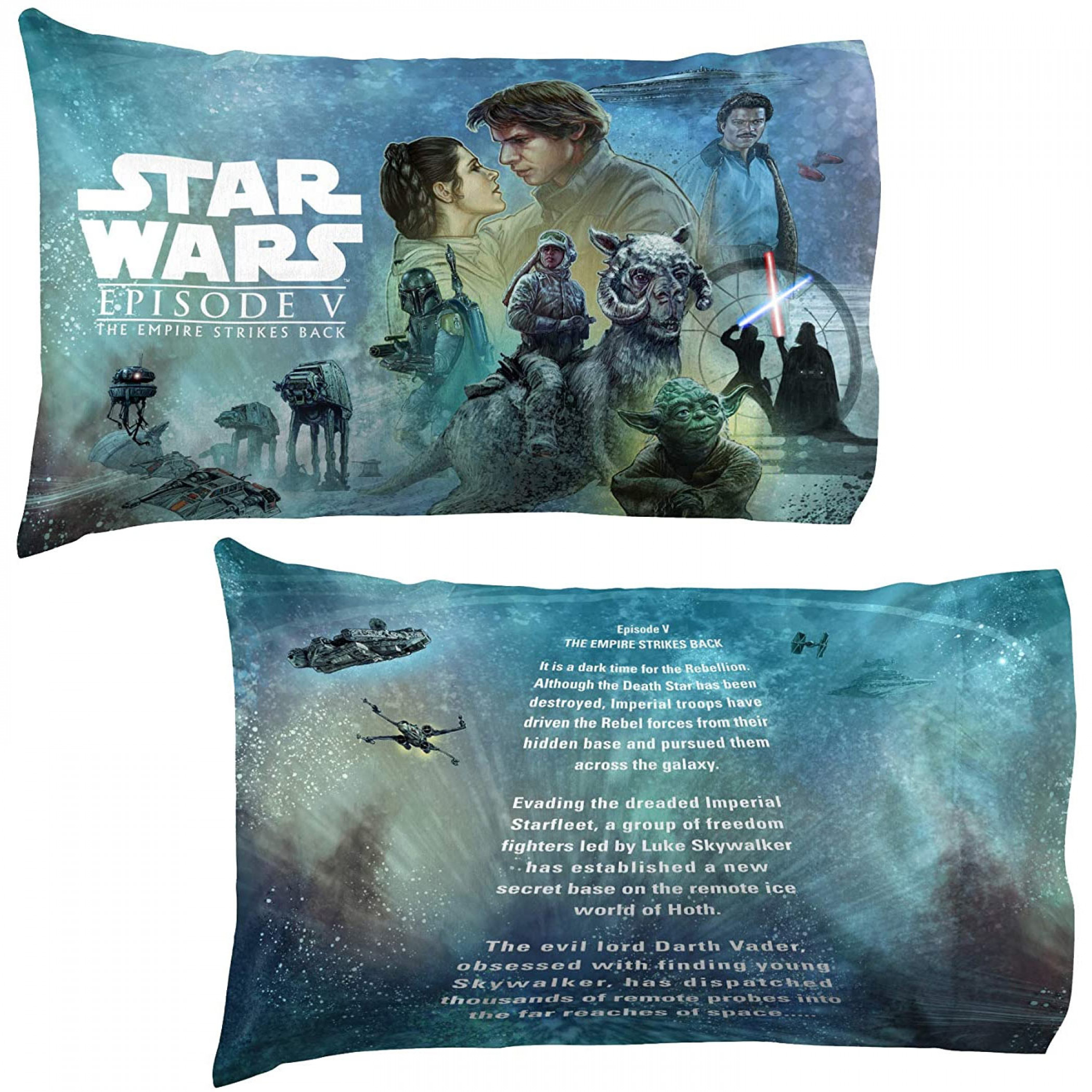 Star Wars Empire Strikes Back Pillowcase Set, Multi-Color