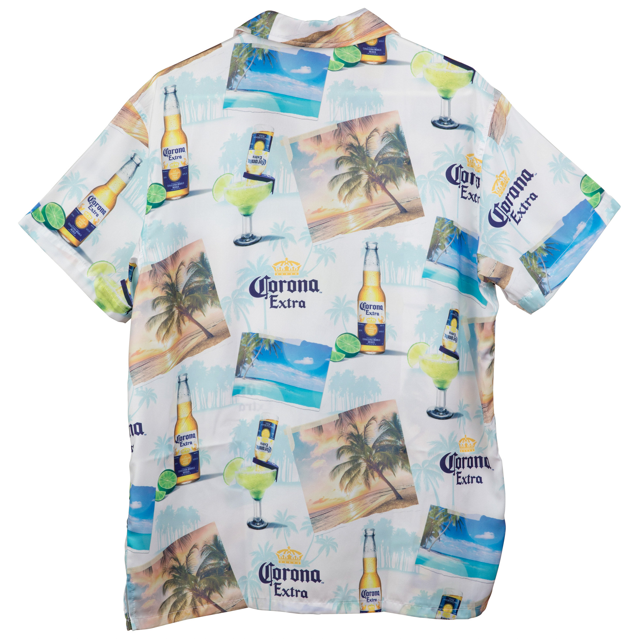 Corona Extra White Hawaiian Button Up Shirt - image 2