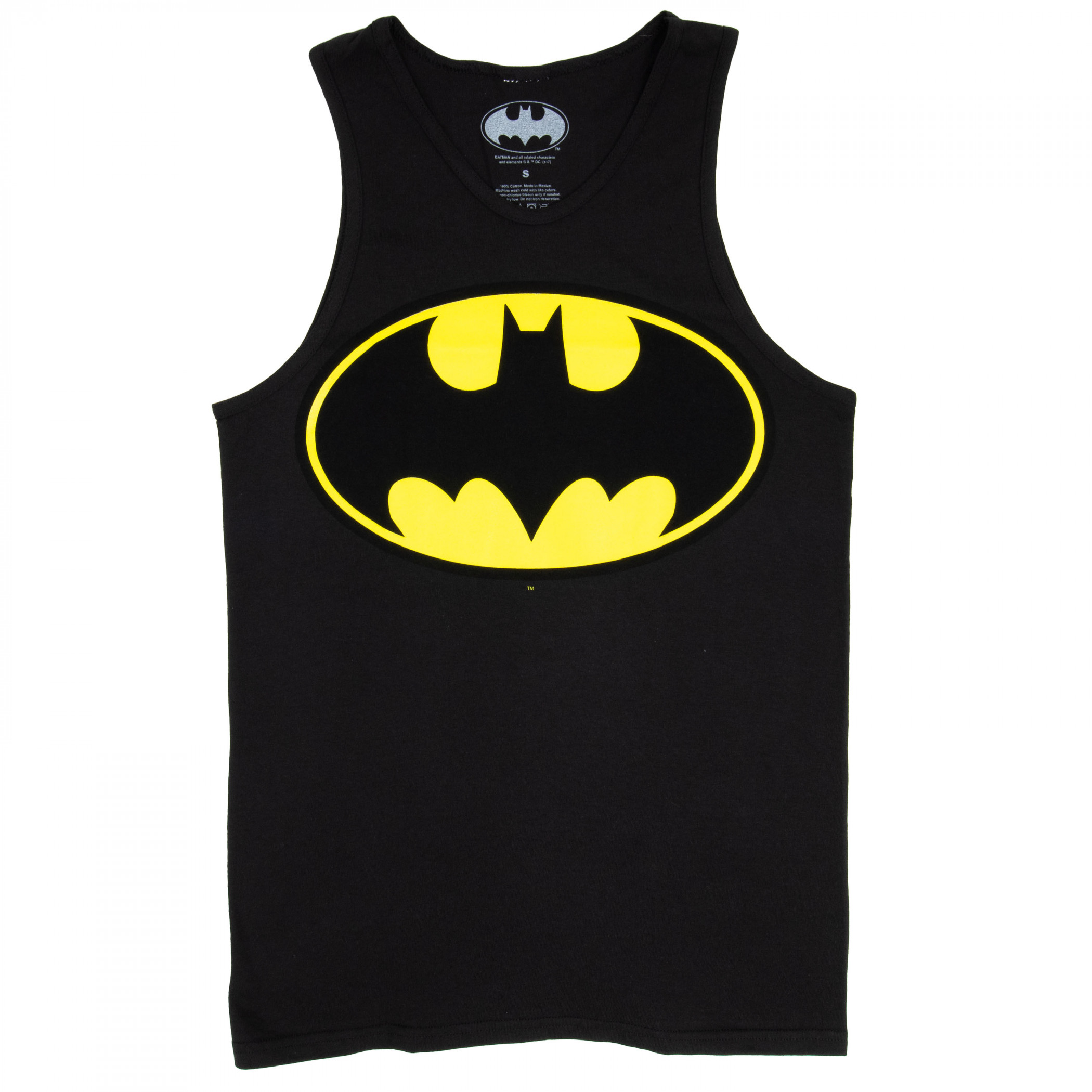 Batman Symbol Black Men's Tank Top, Black