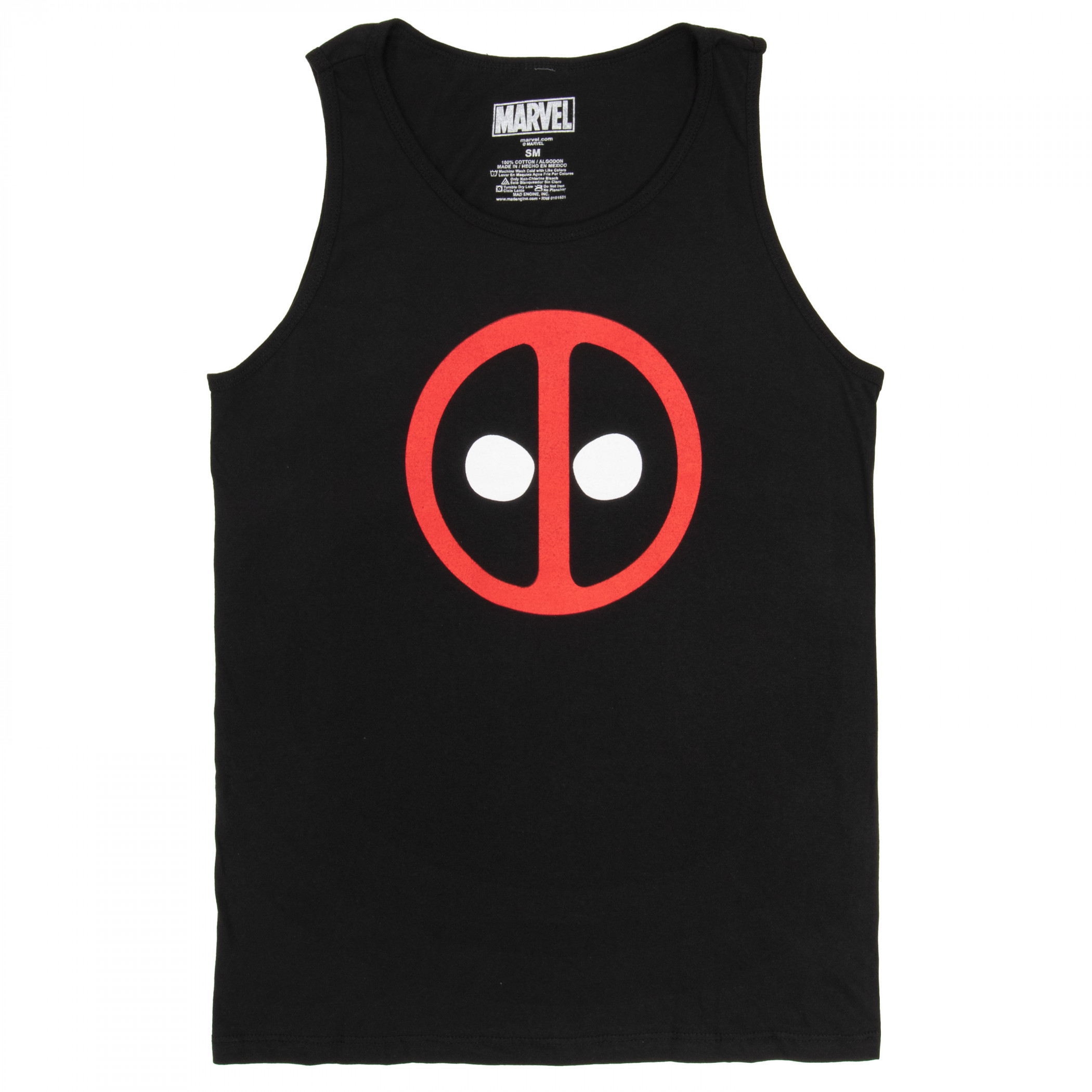 Deadpool Symbol Tank Top, Black