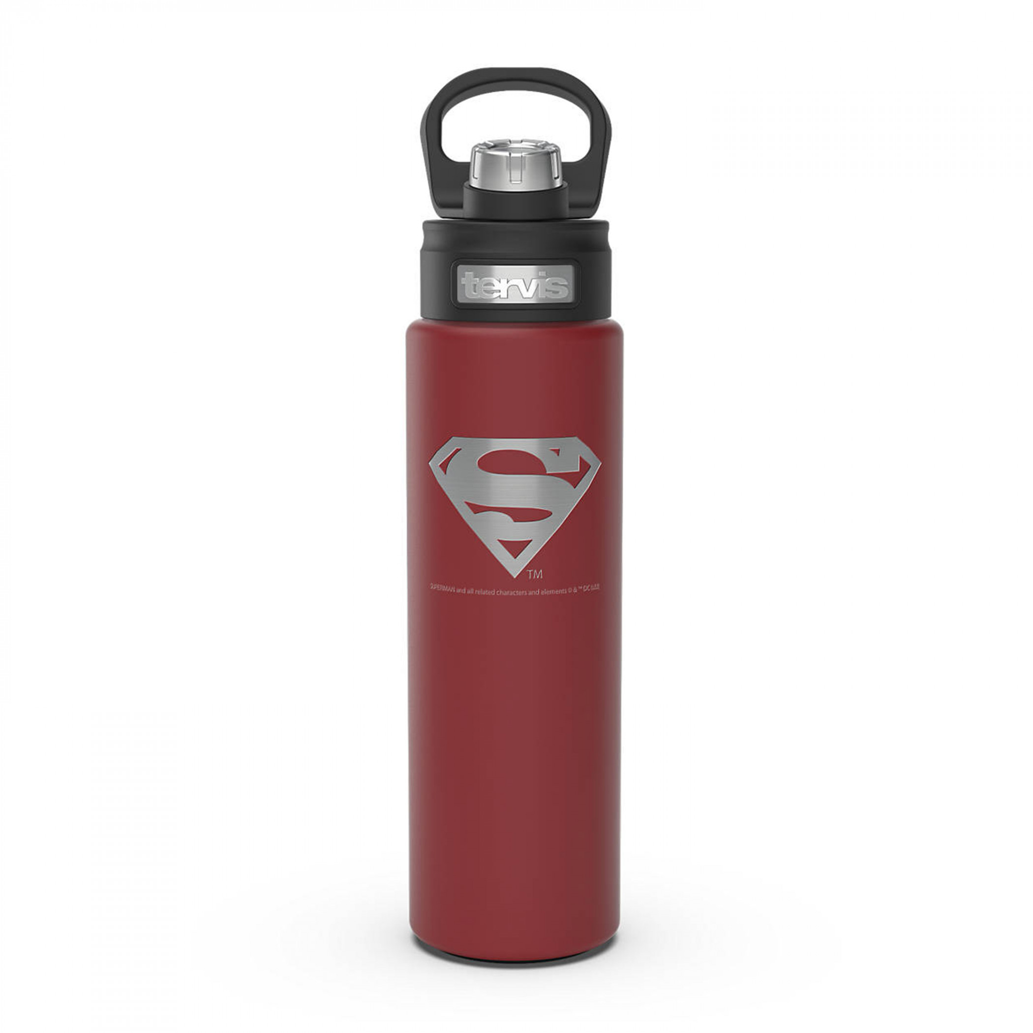 Superman Engraved Logo 24 Oz Stainless Steel Tervis® Bottle, Red