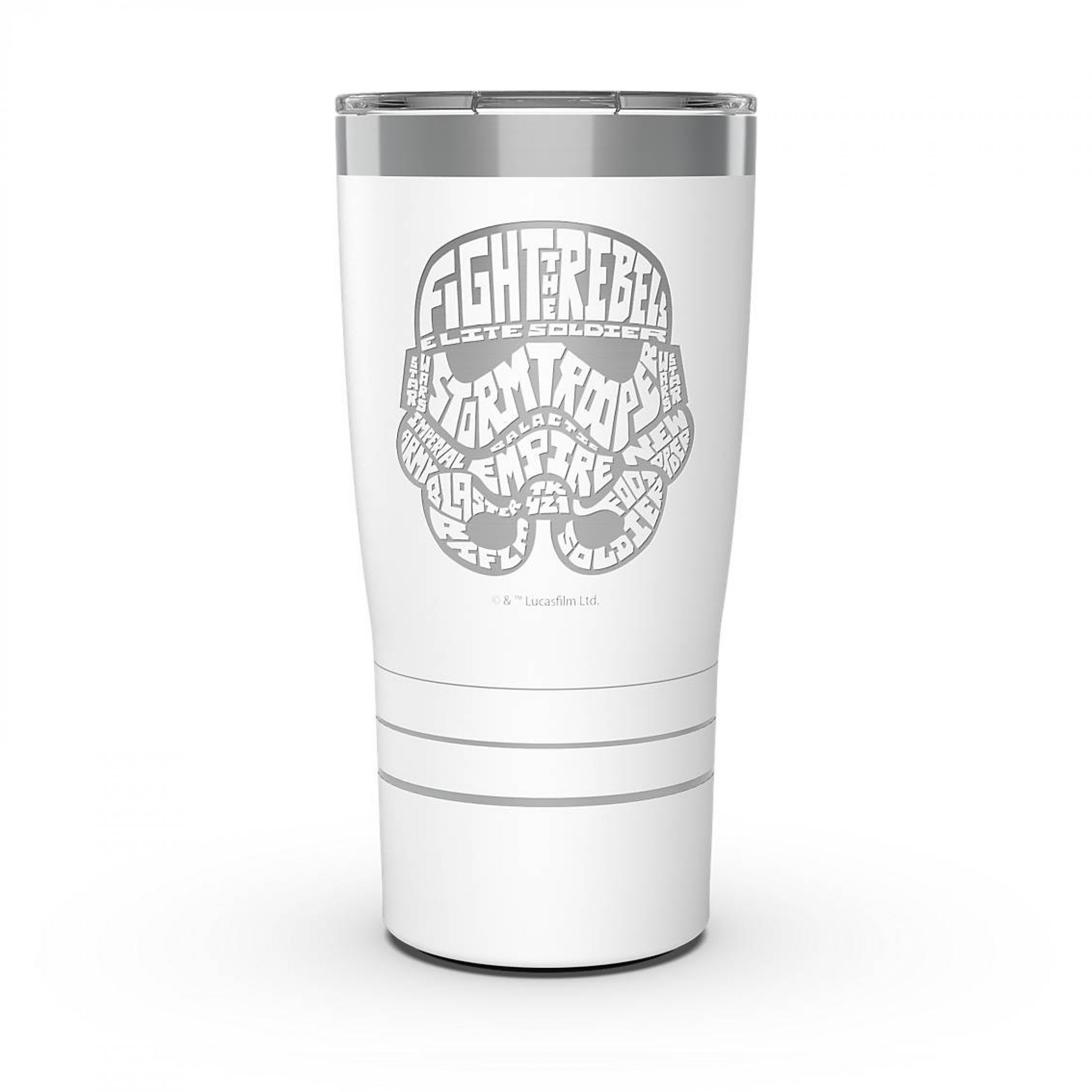 Star Wars Stormtrooper Word Cloud 20 Oz Stainless Steel Tervis® Mug, White