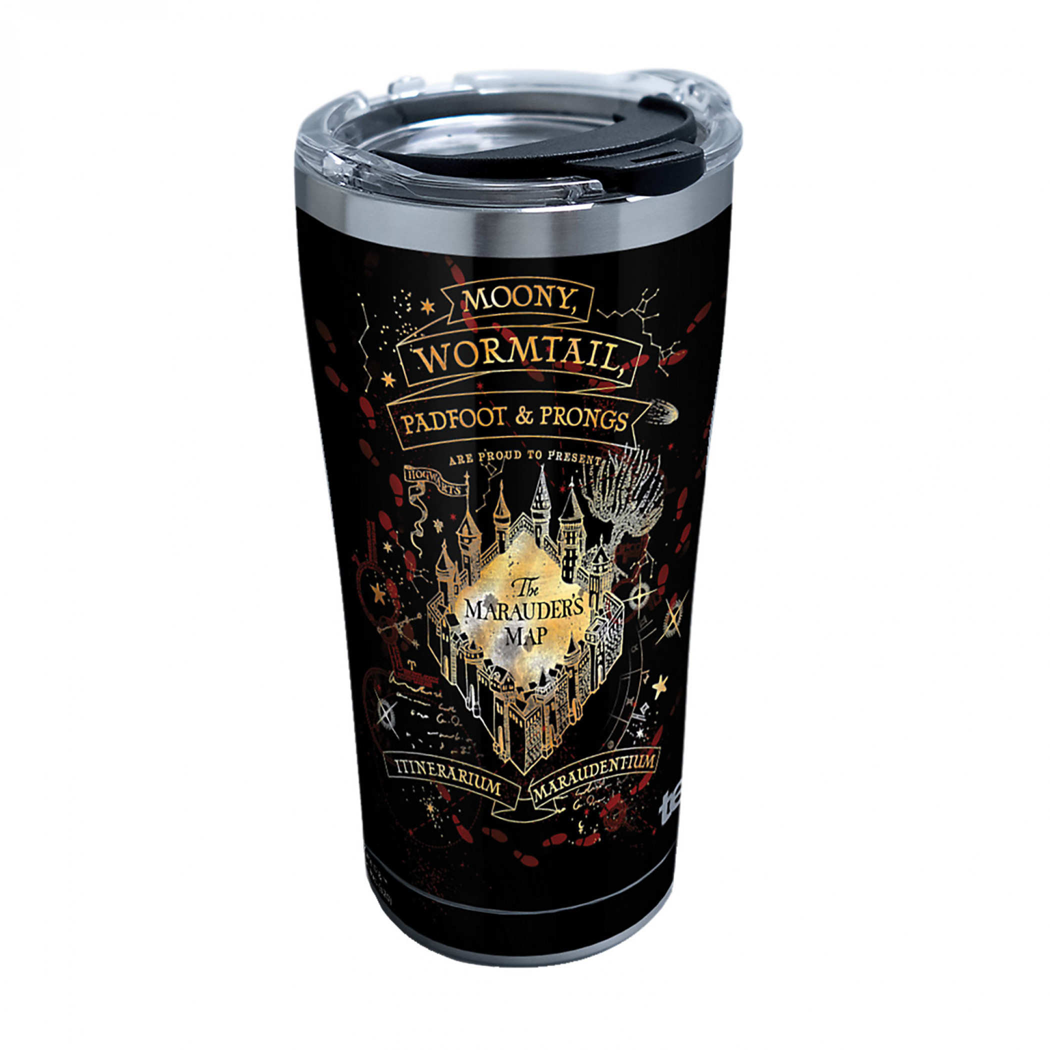 Harry Potter Black Marauder's Map 20 Ounce Tervis® Tumbler Travel Mug, Black