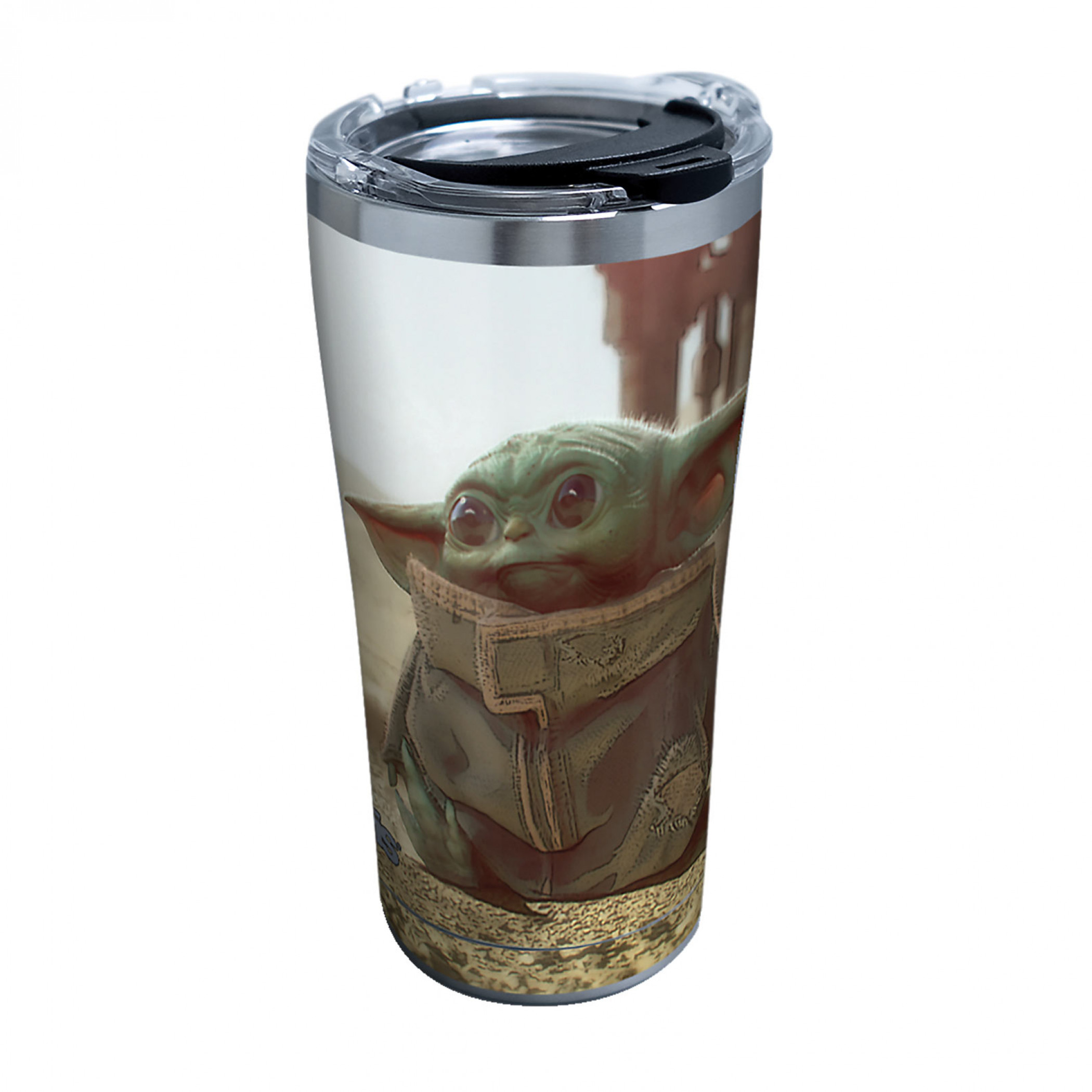 The Mandalorian The Child Photo Tervis® 20 Ounce Tumbler Travel Mug, Silver