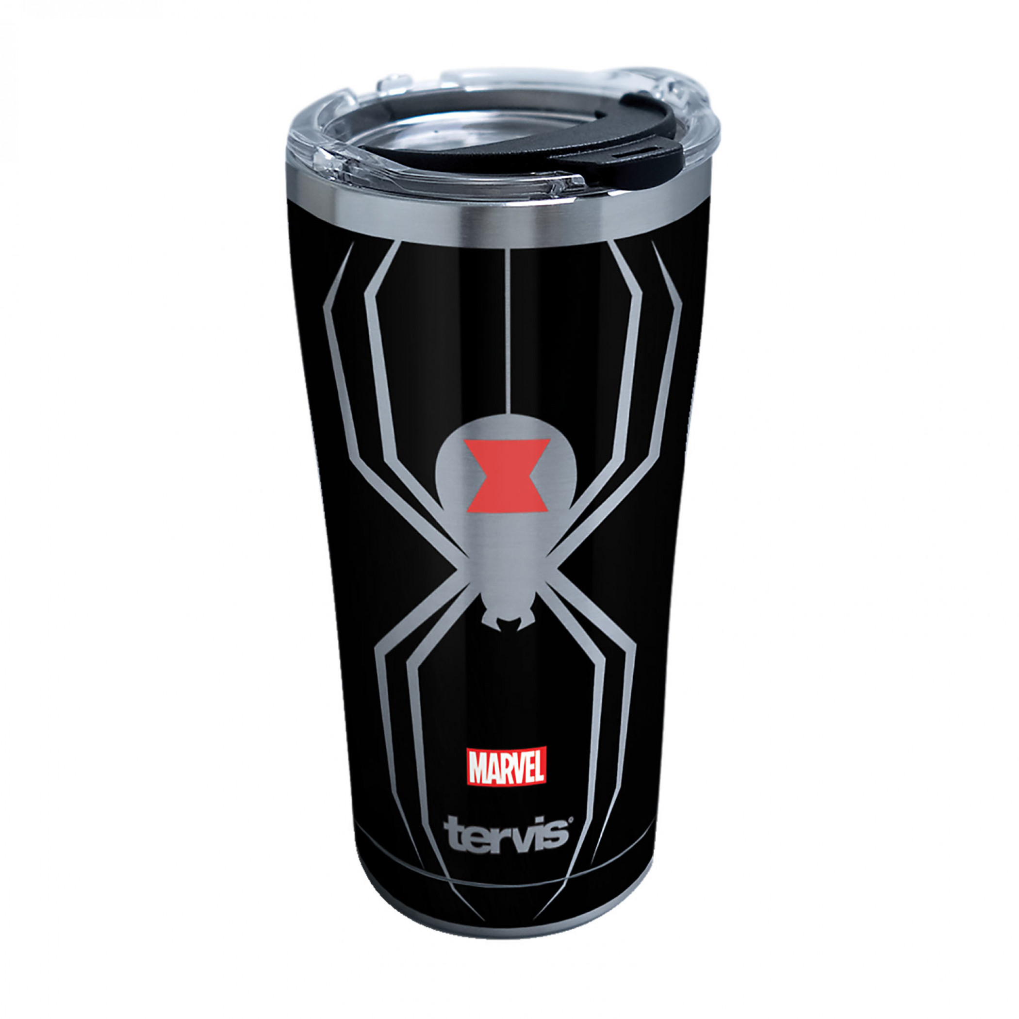 Black Widow 20 Ounce Stainless Steel Tervis® Tumbler Travel Mug, Black
