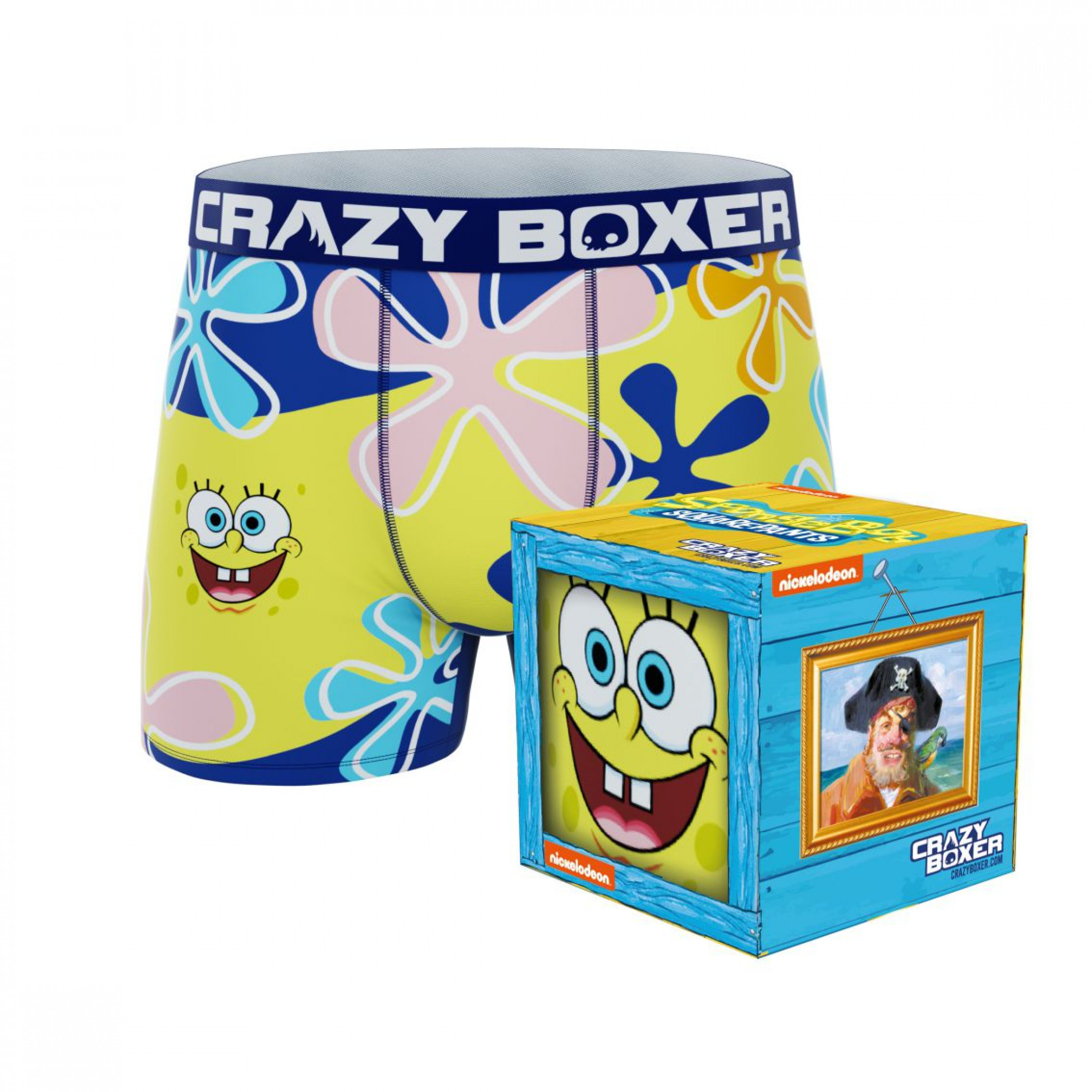 Crazy Boxers SpongeBob SquarePants Coral Reef Boxer Briefs in Gift Box  Multi-Co