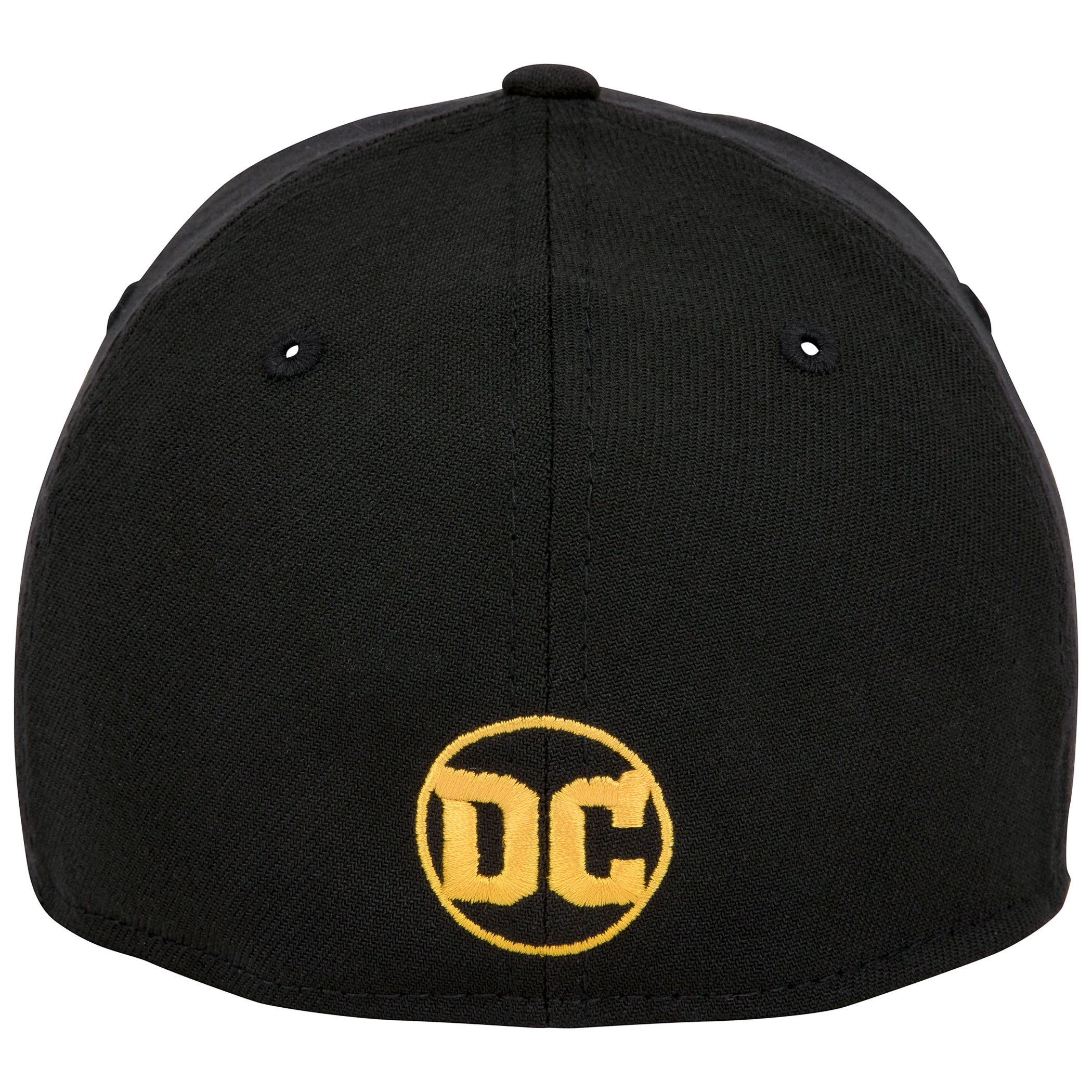 The Flash Logo DC Comics Black Colorway New Era 39Thirty Fitted Hat Black - Picture 11 of 24
