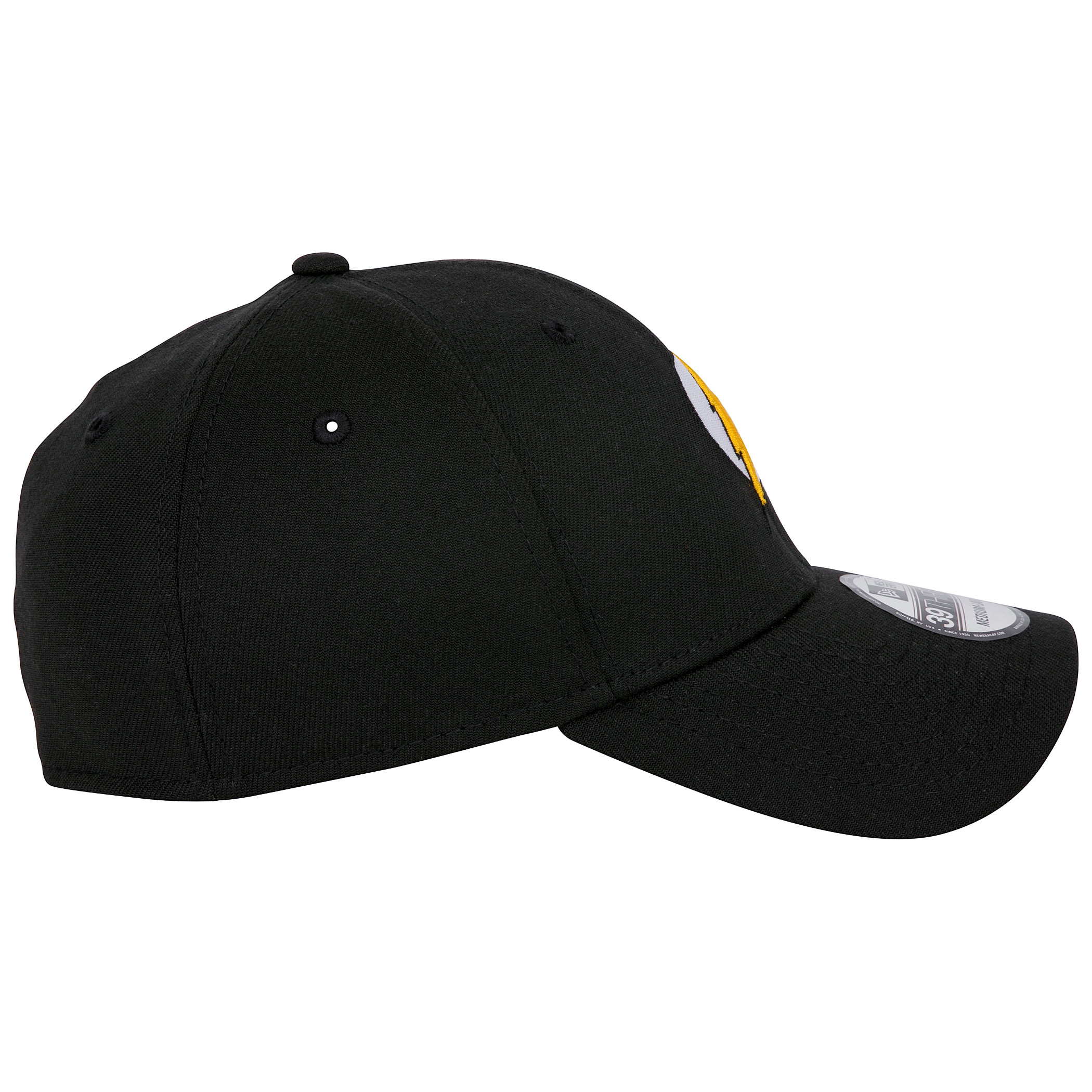The Flash Logo DC Comics Black Colorway New Era 39Thirty Fitted Hat Black - Picture 10 of 24
