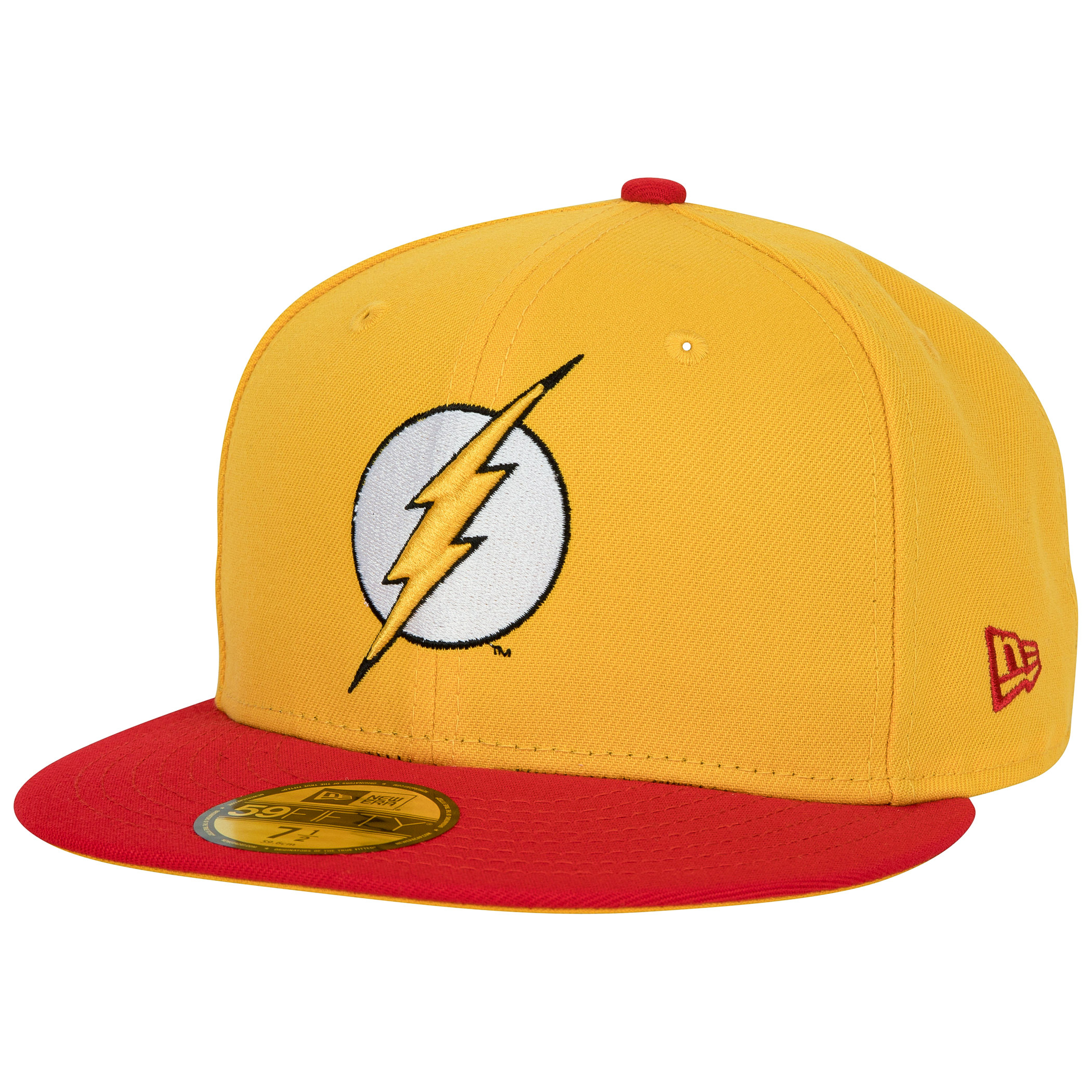 The Flash Logo DC Comics Yellow Colorway New Era 59Fifty Fitted Hat, Yellow