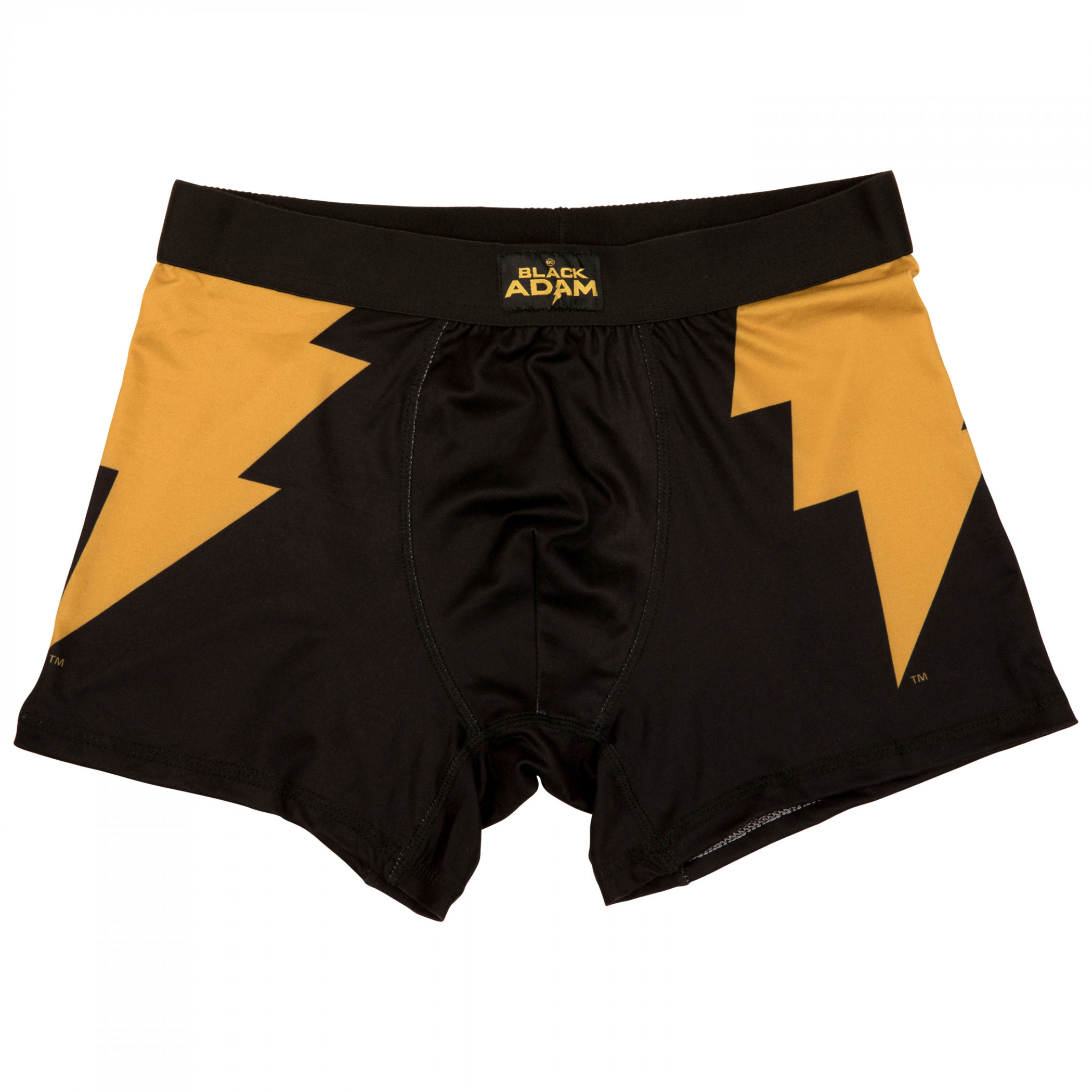 DC Comics Black Adam Logo Men's Underwear Boxer Briefs, Black