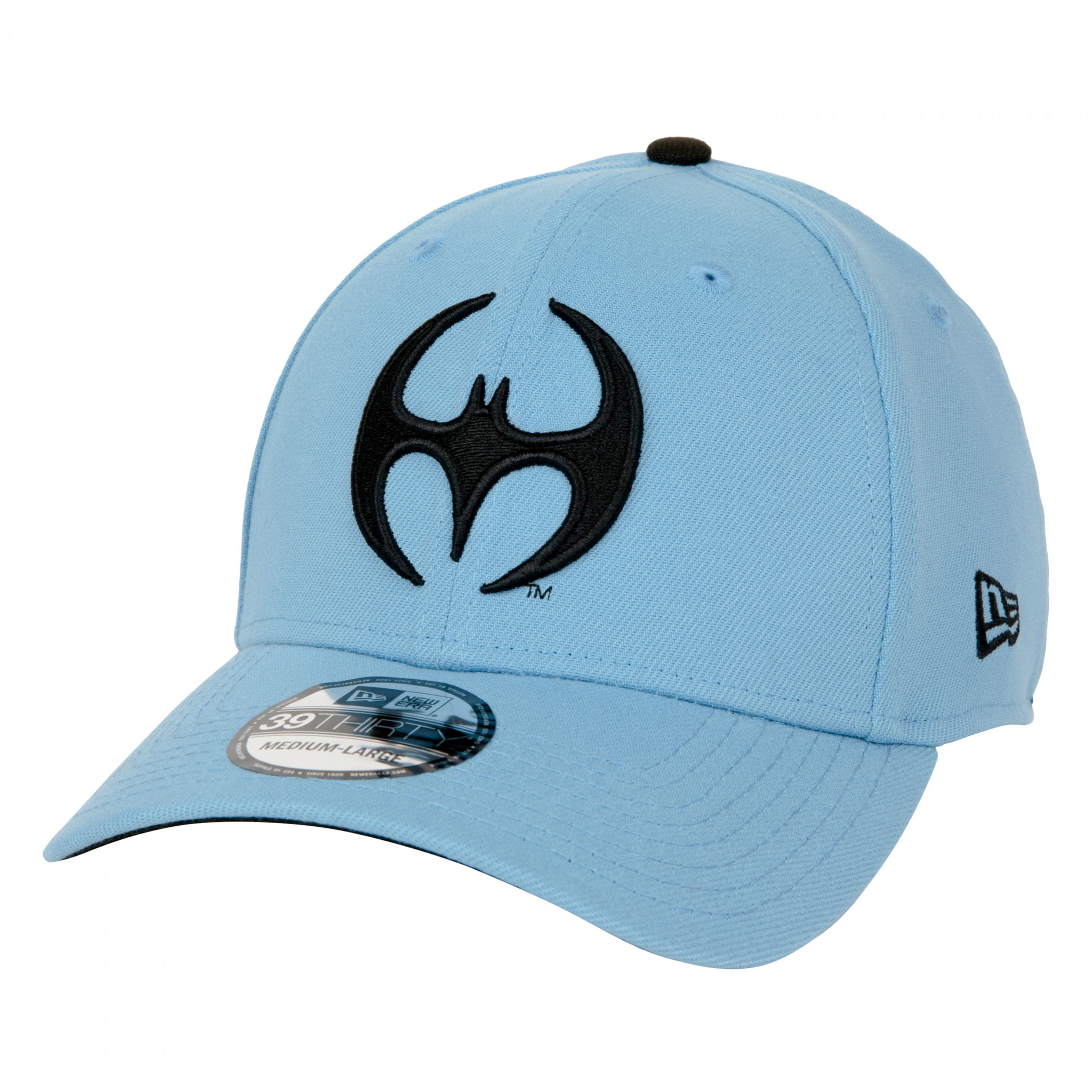 Batman Azrael Logo New Era 39Thirty Fitted Hat, Blue