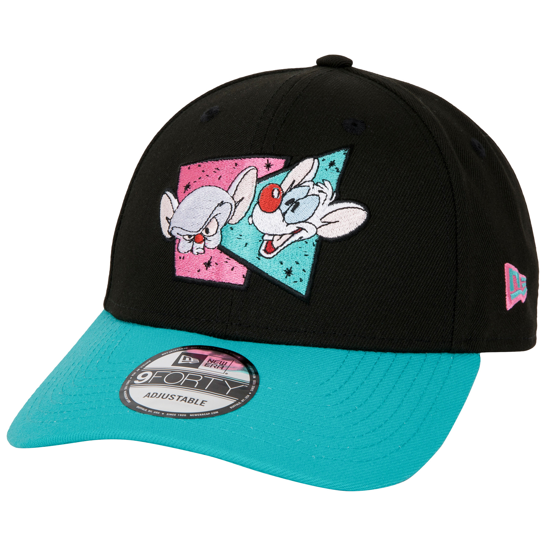 Pinky and The Brain New Era 9Forty Adjustable Hat, Black