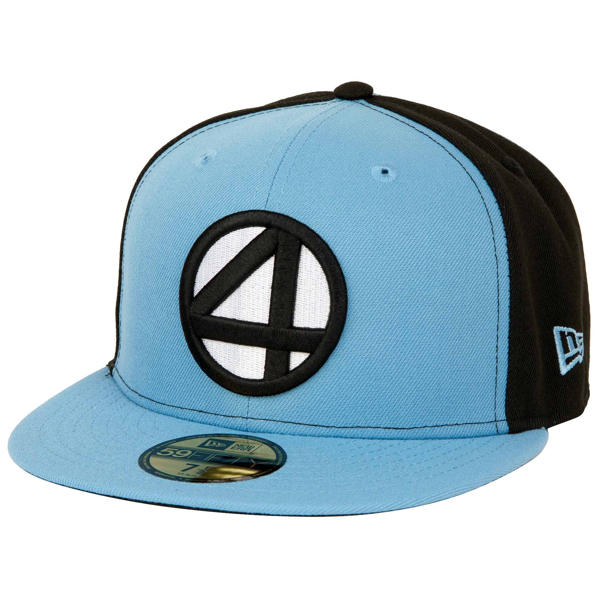 Fantastic 4 Logo Black & Blue Panels New Era 59Fifty Fitted Hat, Multi-Color
