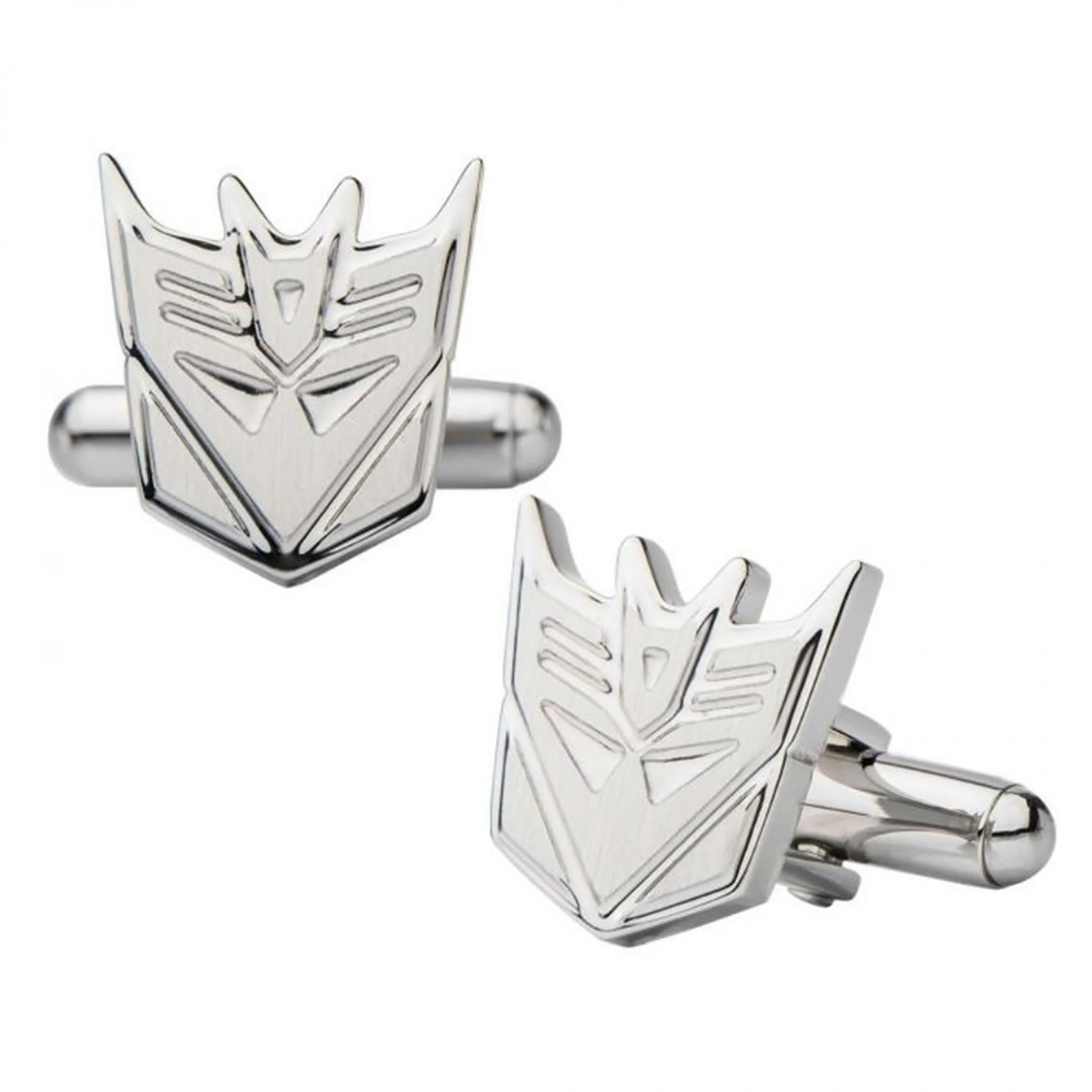 Transformers Decepticon Stainless Steel Cufflinks, Silver