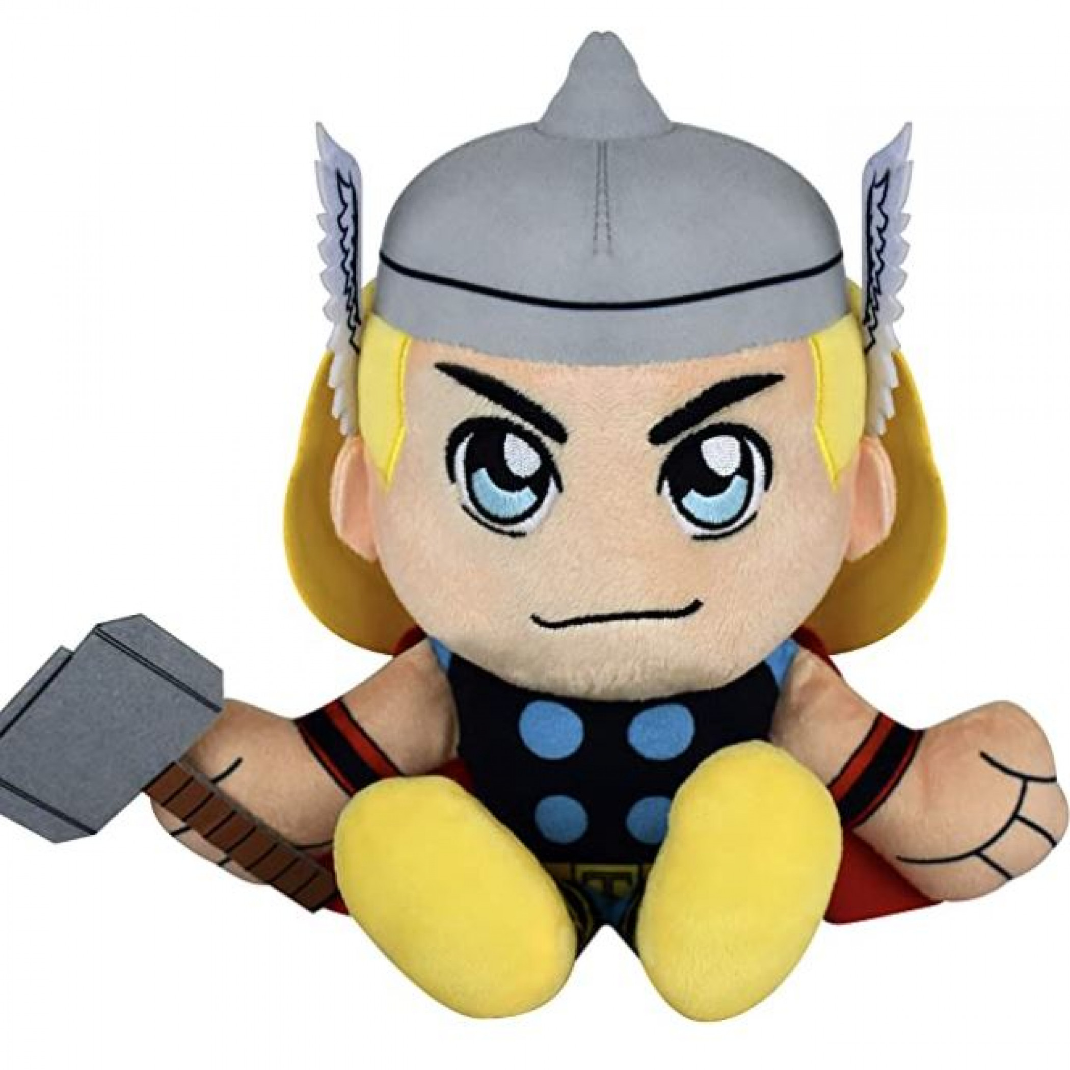 Marvel Thor 8 Inch Kuricha Sitting Plush Doll, Multi-Color