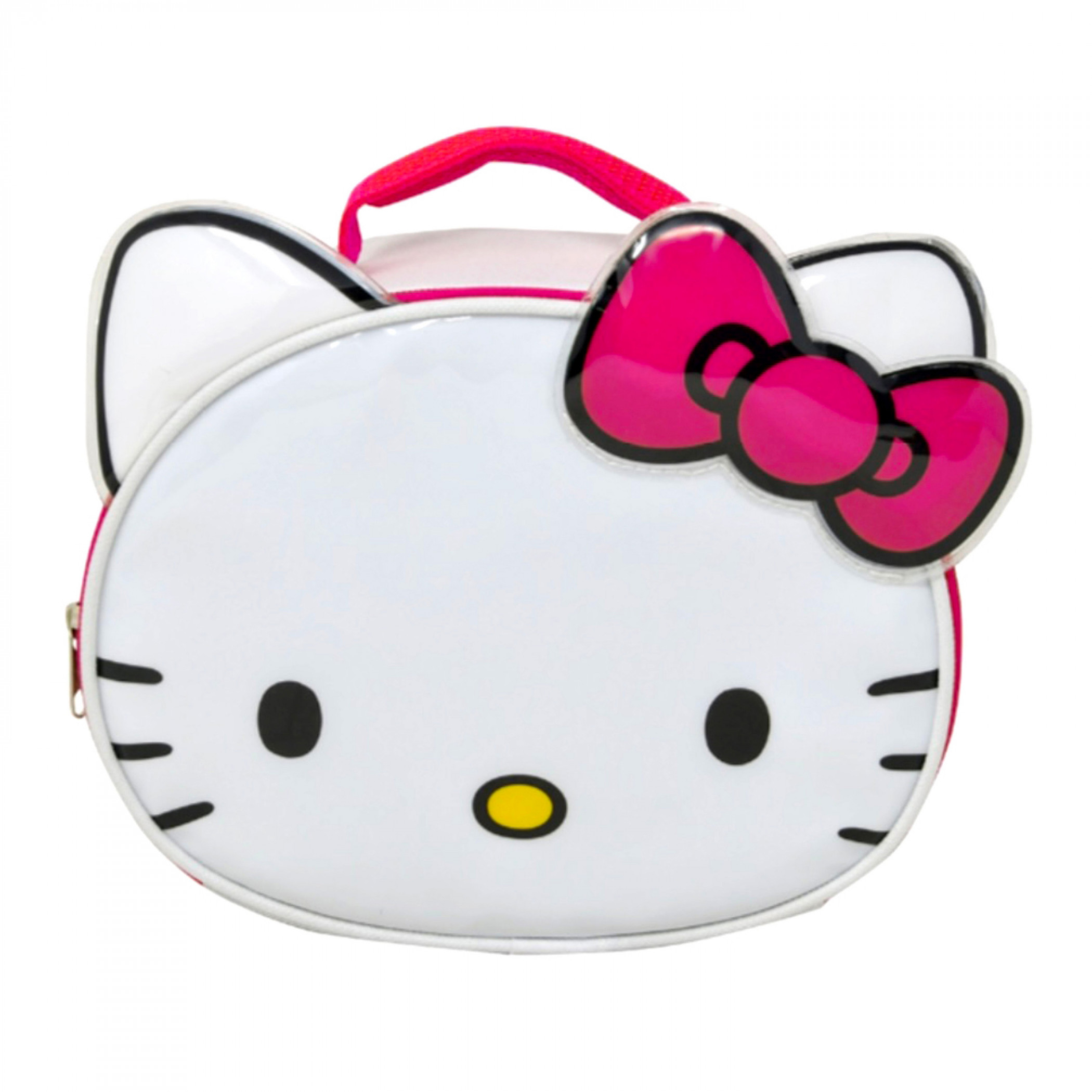 Hello Kitty Face Shaped Lunch Bag with Bow, White
