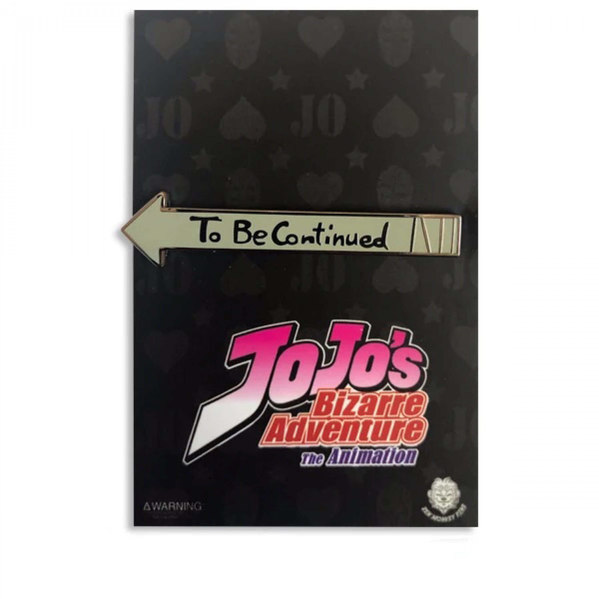 To Be Continued JoJo's Bizarre Adventure Enamel Pin, Pink