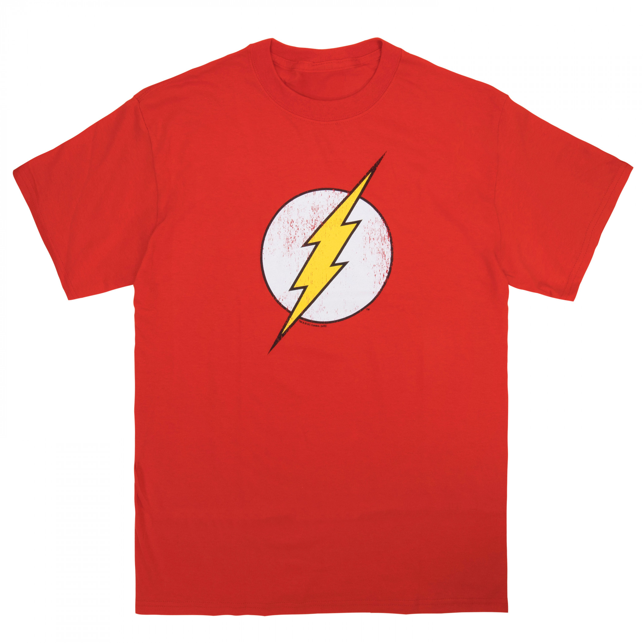Flash Distressed Symbol T-Shirt, Red