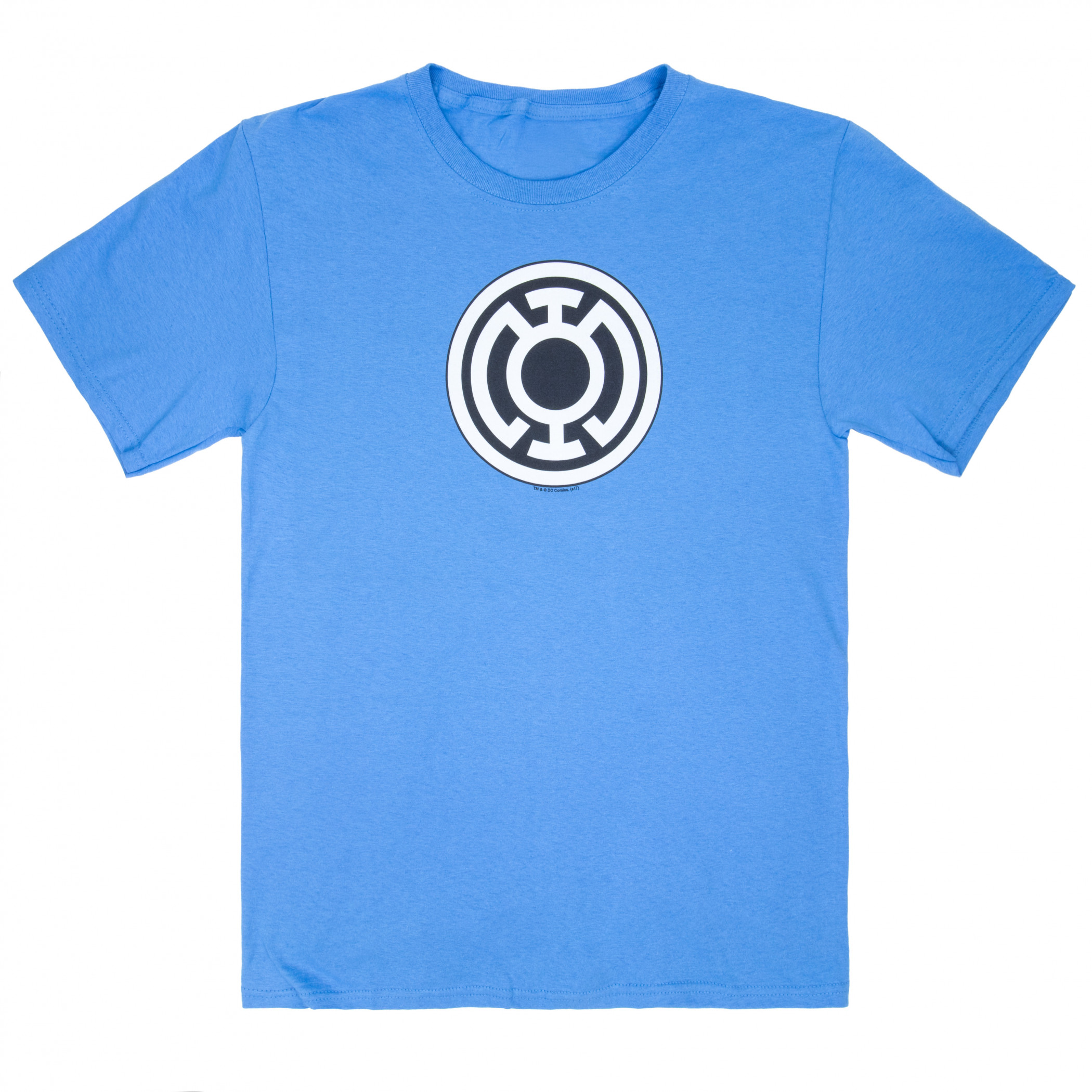 Blue Lantern Big Symbol Blue T-Shirt, Blue