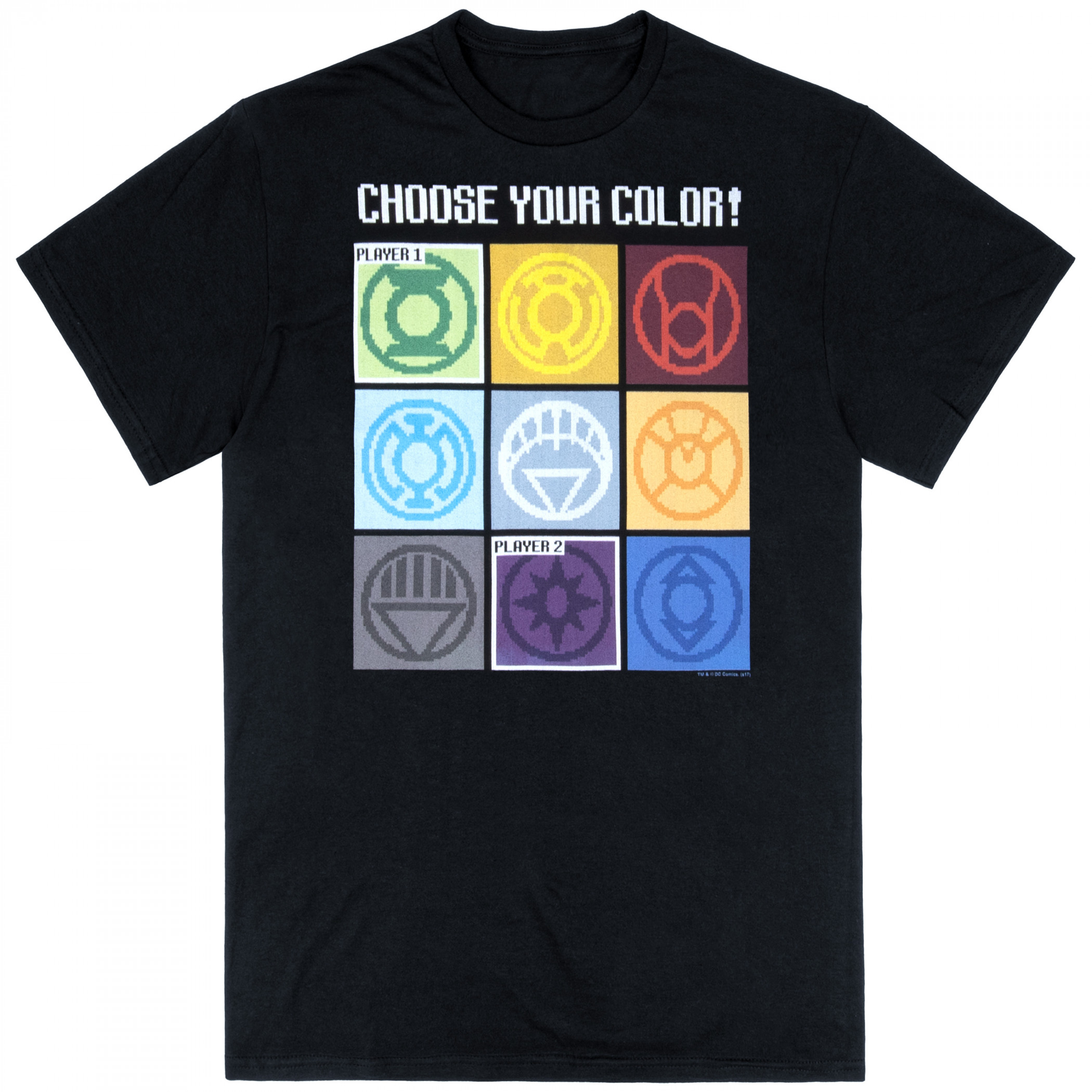 Green Lantern Choose Your Color Men's T-Shirt, Black