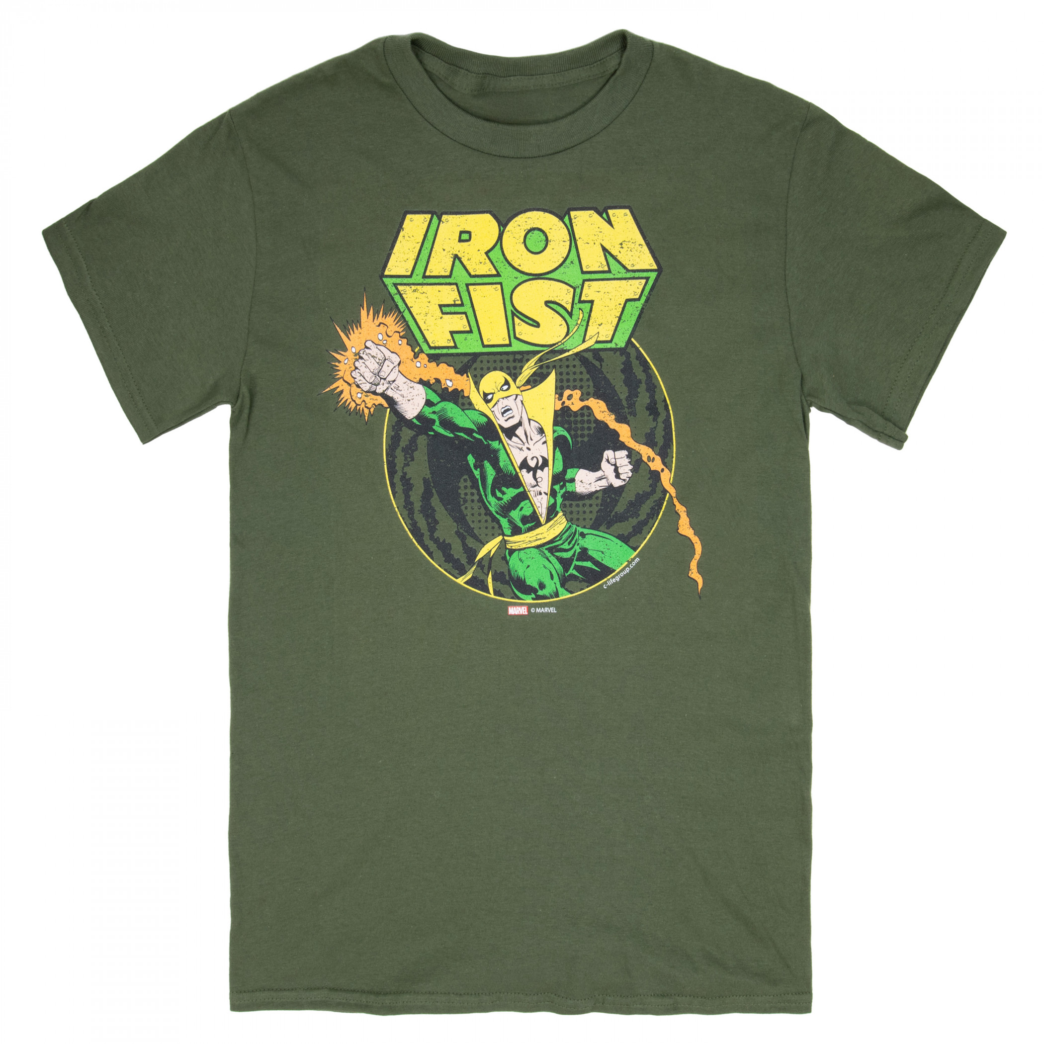 Iron Fist Power Punch Men's T-Shirt, Green