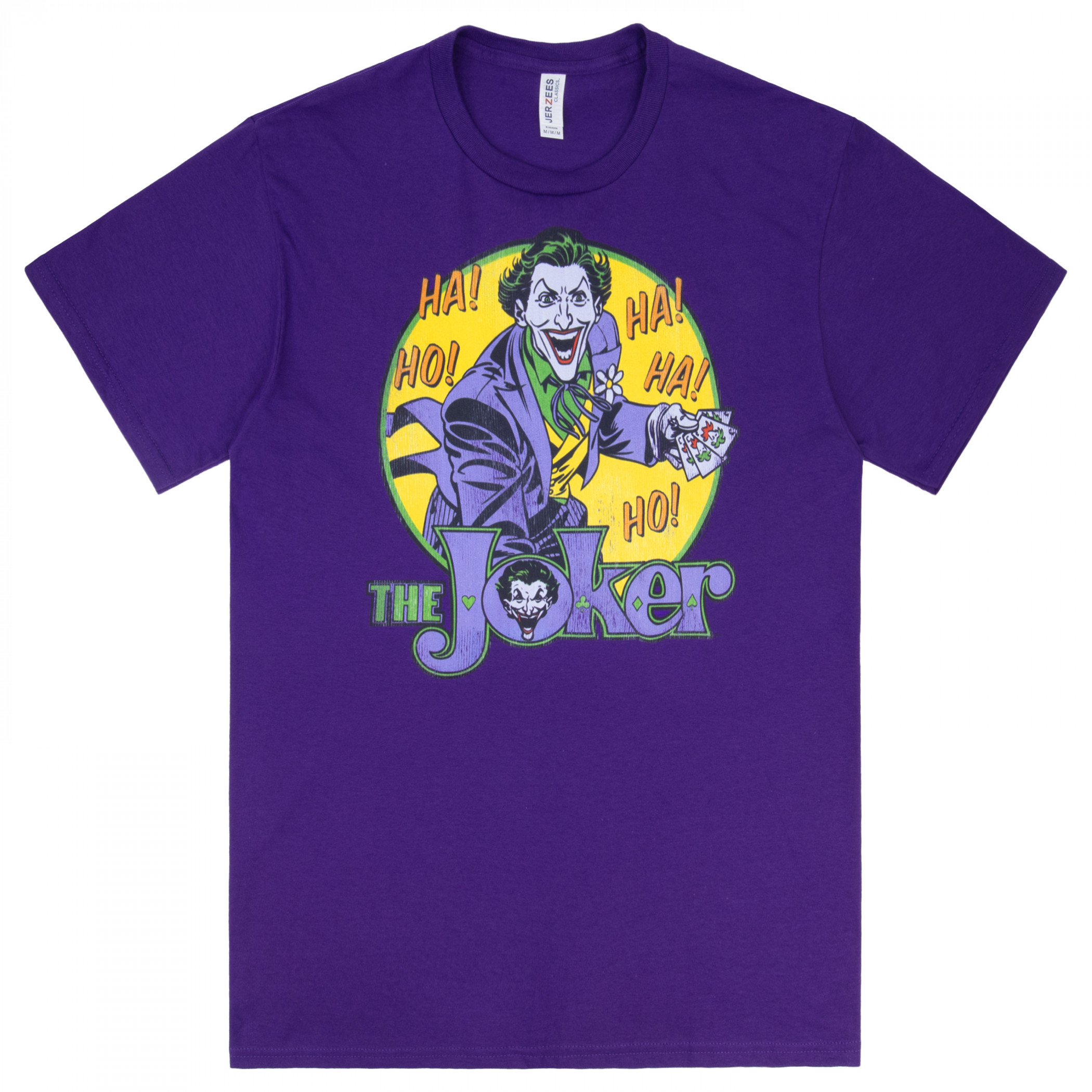 Joker Ho Ha! Men's Purple Retro T-Shirt, Purple