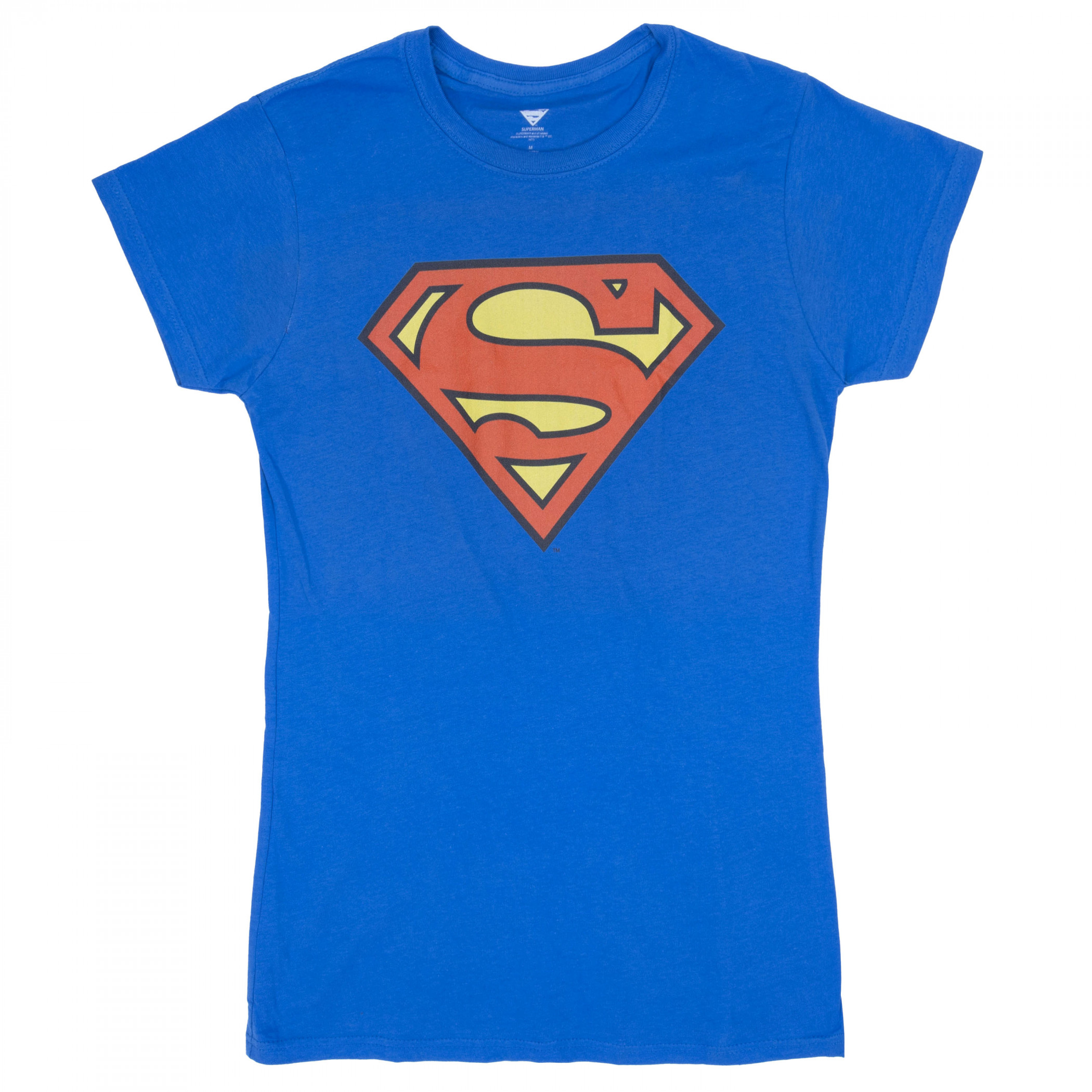 Superman Women's Symbol T-Shirt, Blue