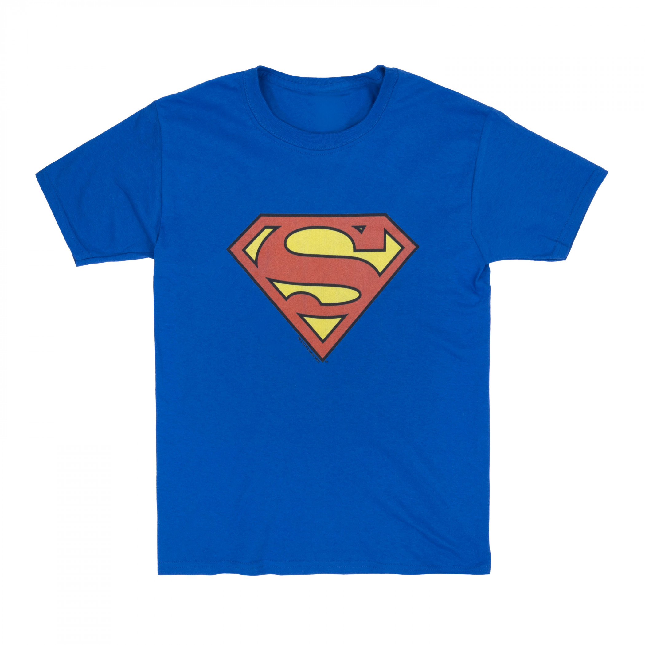 Superman Kids Royal Blue Symbol T-Shirt, Blue