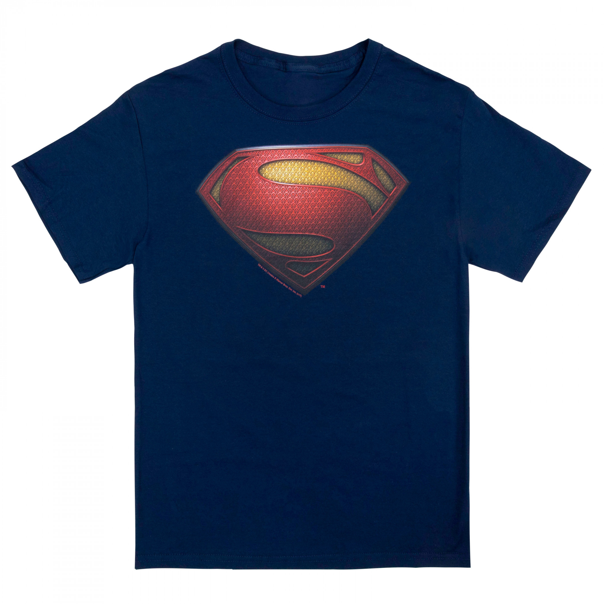 Superman Henry Cavill Symbol Navy T-Shirt, Blue