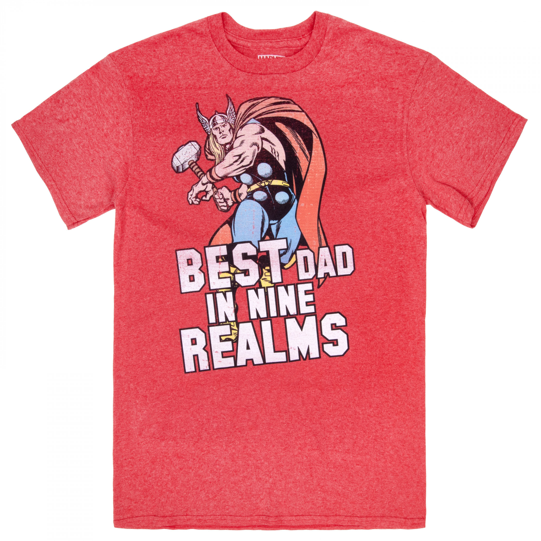 Thor Best Dad In Nine Realms Men's T-Shirt, Red