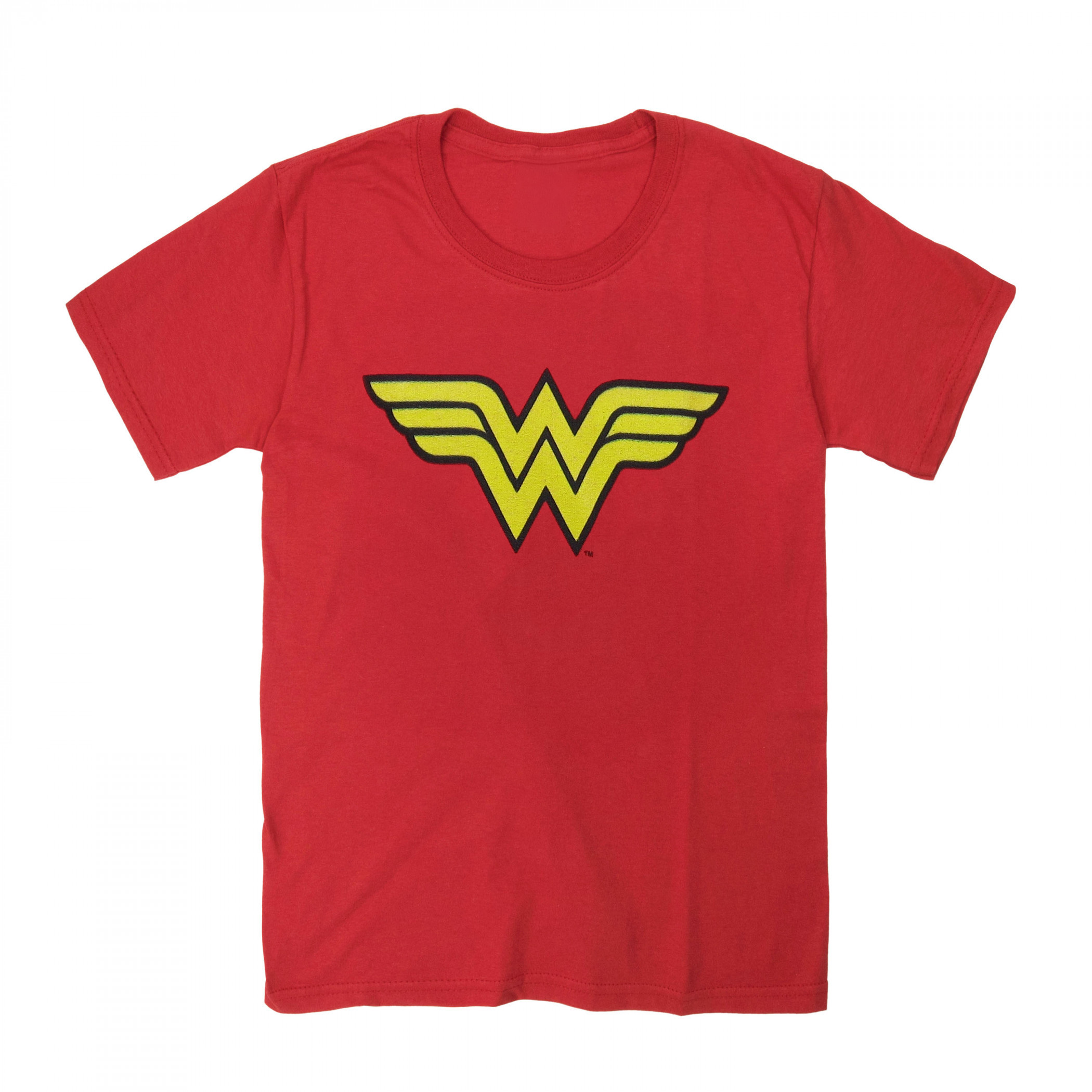 Wonder Woman Kids Symbol T-Shirt, Red