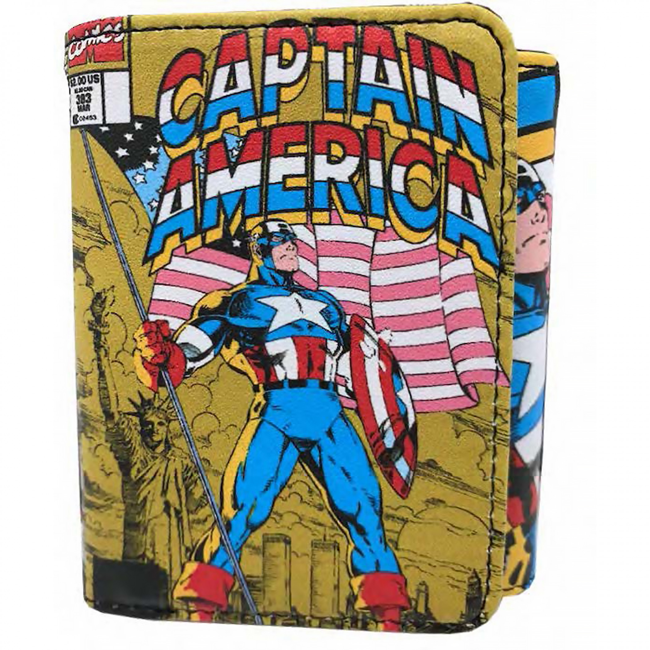 Captain America #383 Cover Trifold Wallet, Multi-Color