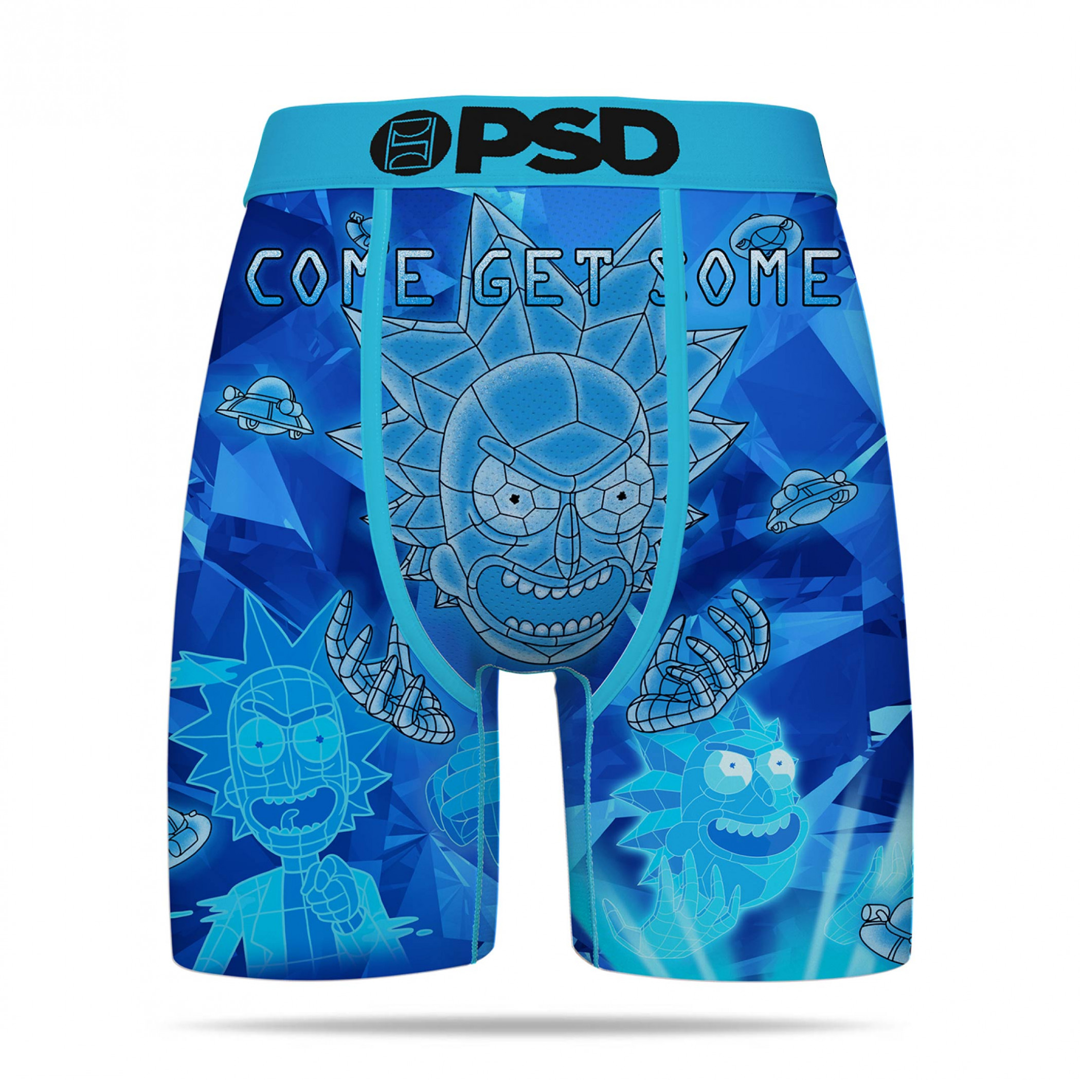 Rick and Morty Rick Sanchez Come Get Some PSD Boxer Briefs, Blue