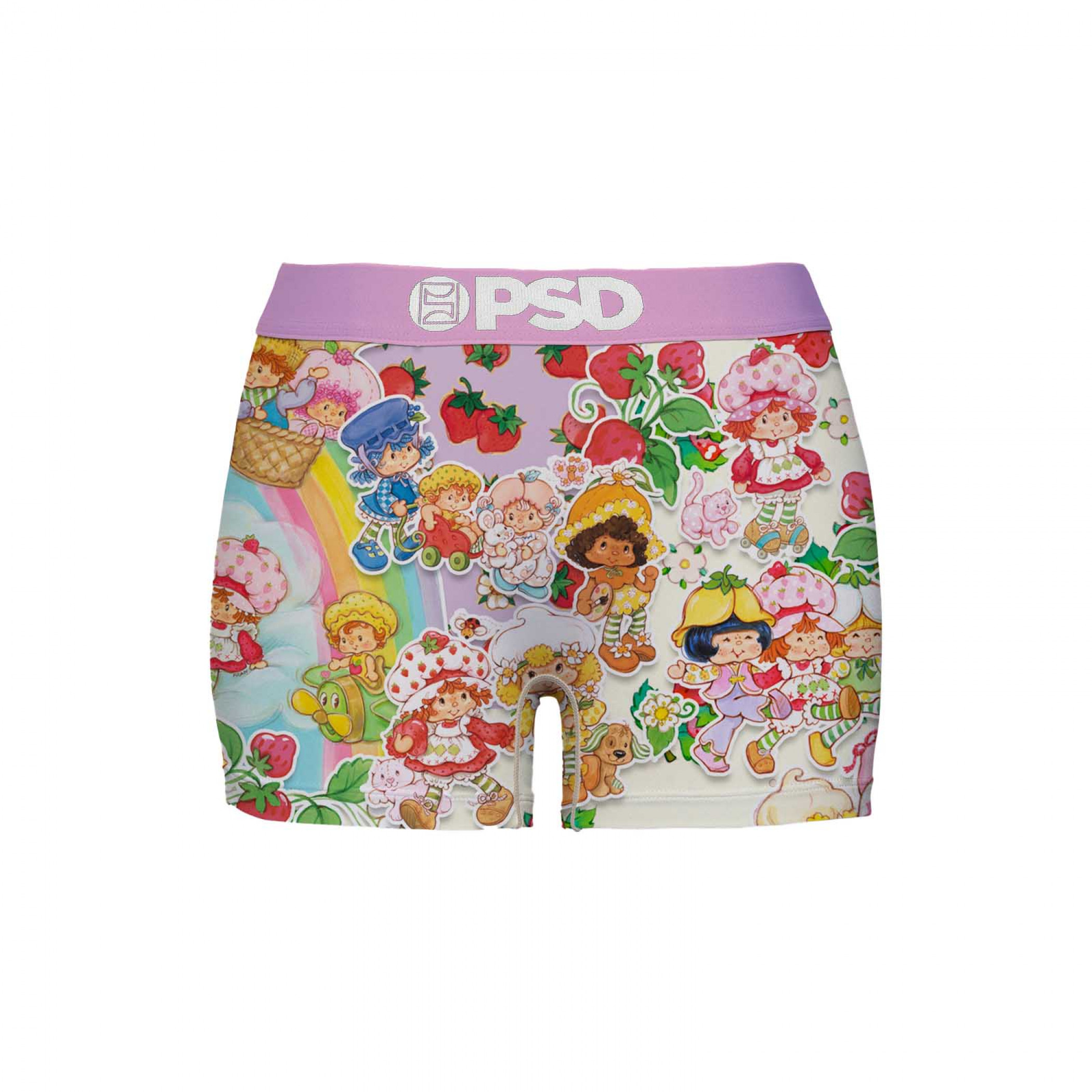 Strawberry Shortcake Vintage Collage PSD Boyshorts Underwear, Pink