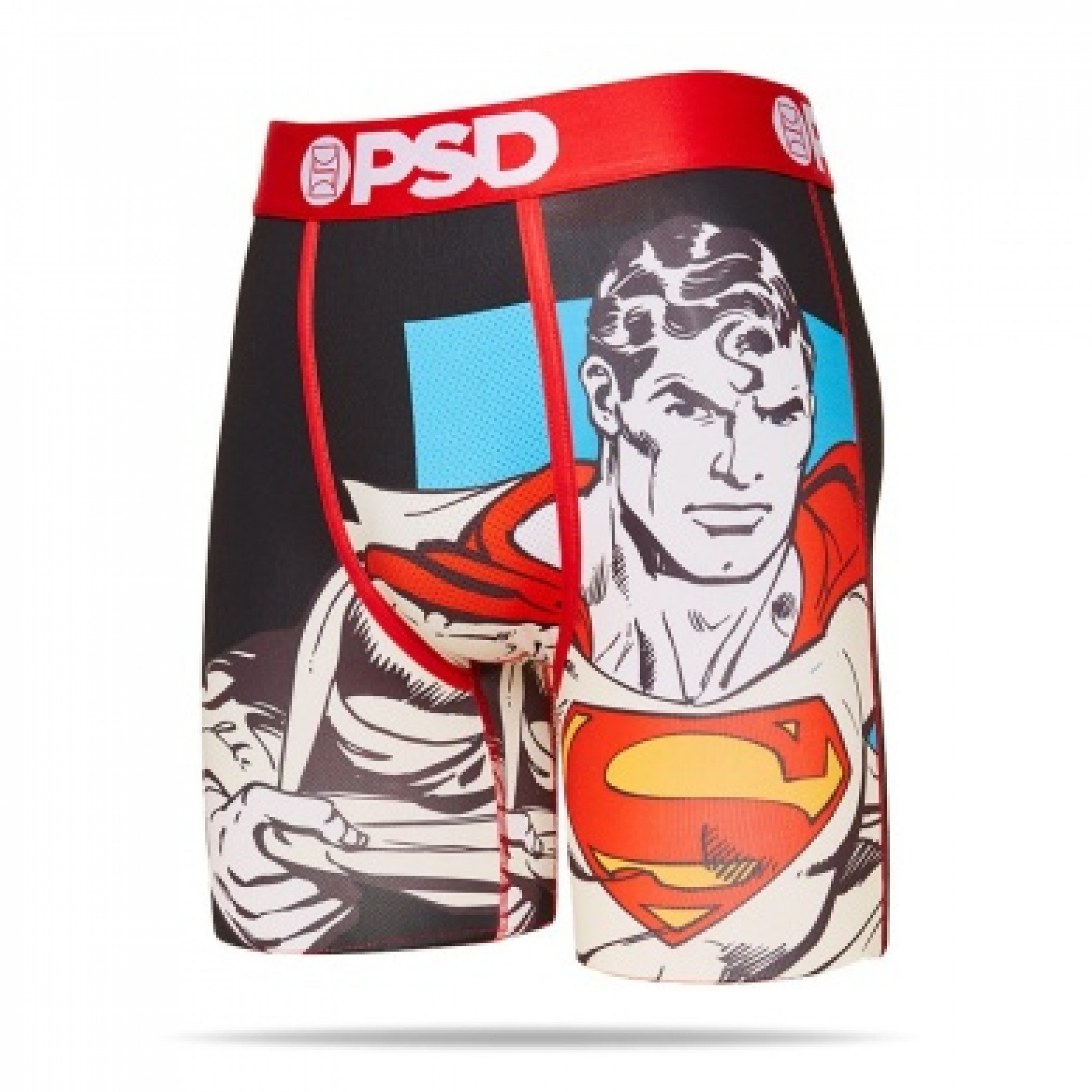DC Comics Superman Retro Style Men's PSD Boxer Briefs, Multi-Color