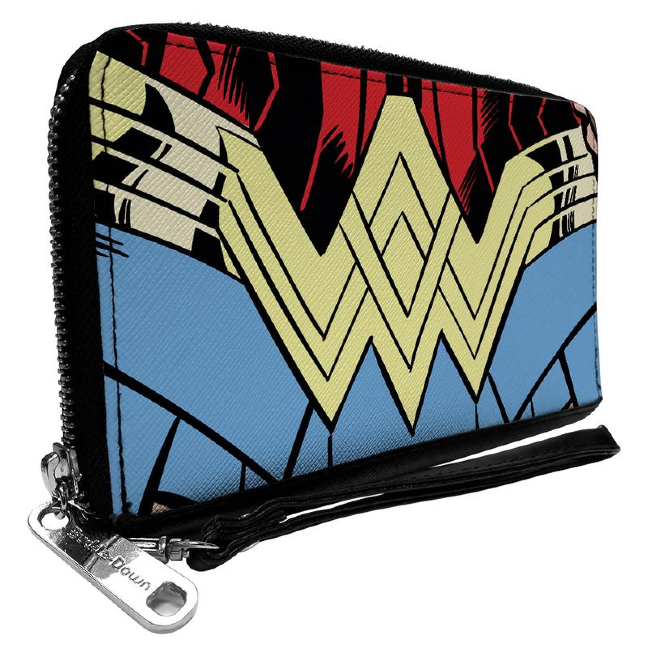Wonder Woman 1984 WW Belt Logo Zip Around Wallet, Multi-Color