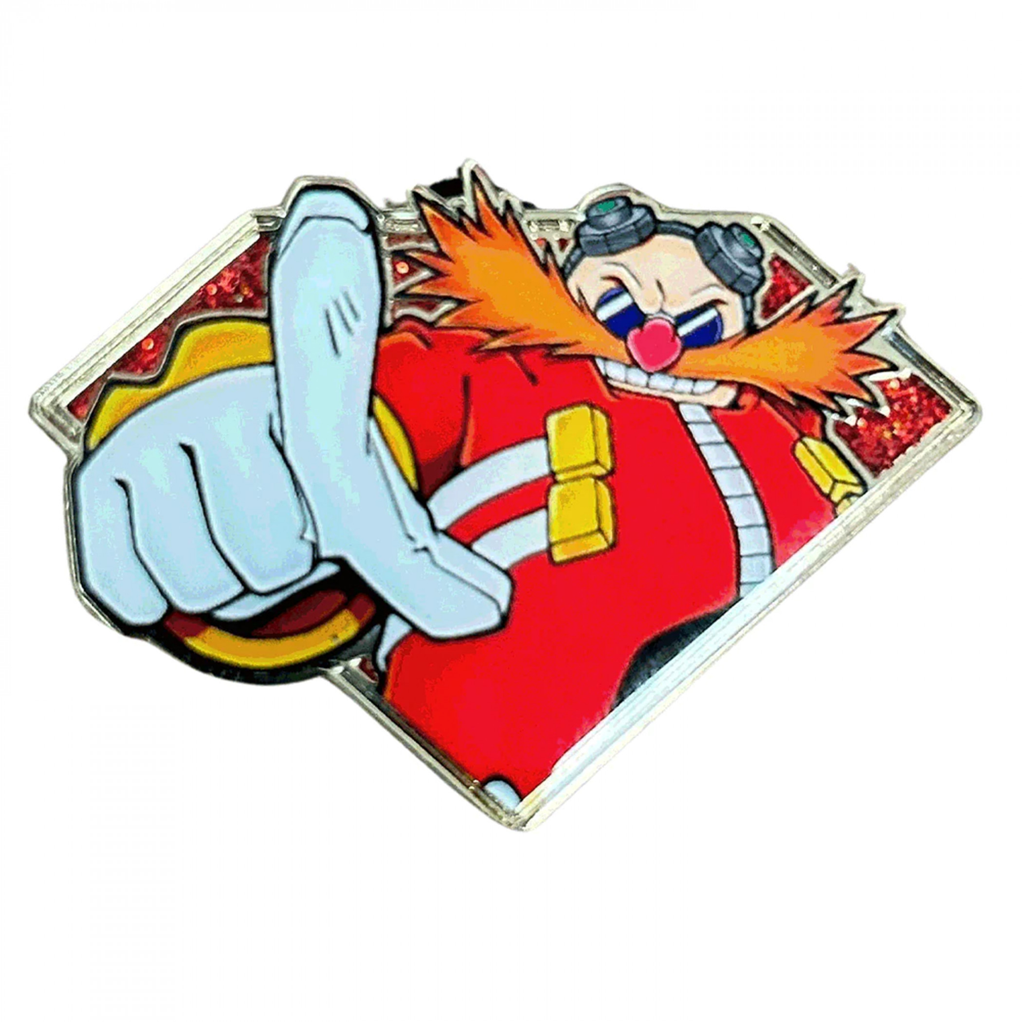 Sonic the Hedgehog Golden Series 2: Emerald Eggman Enamel Pin, Red