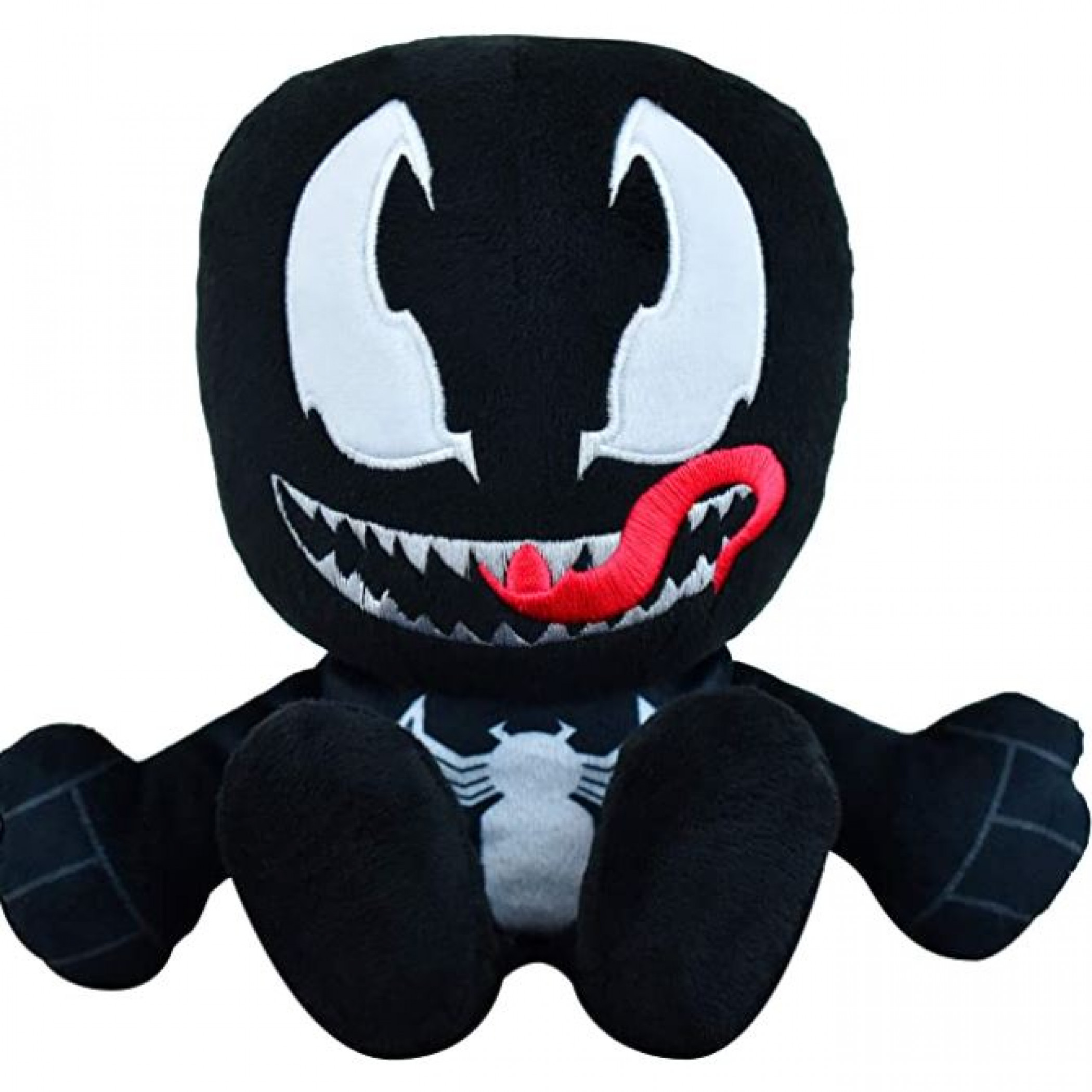Marvel Venom 8 Inch Kuricha Sitting Plush Doll, Multi-Color