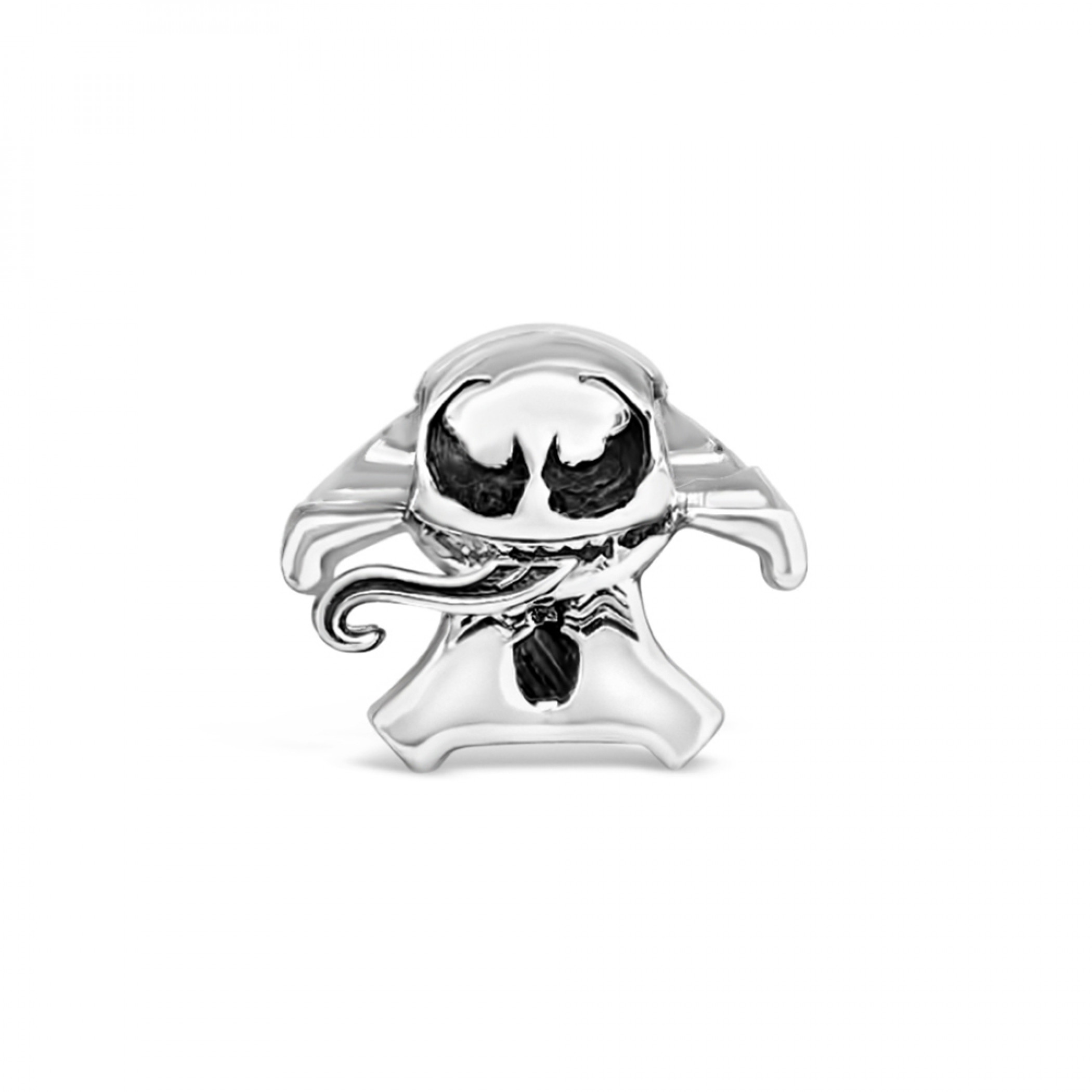 Marvel Comics Venom Chibi Symbiote Venom Character Pendant Bead, Silver