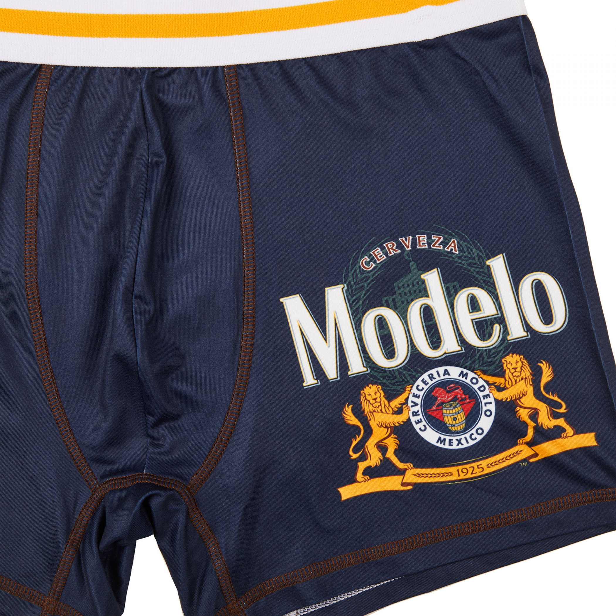 Modelo Especial Logo Striped Band Men's Underwear Boxer Briefs