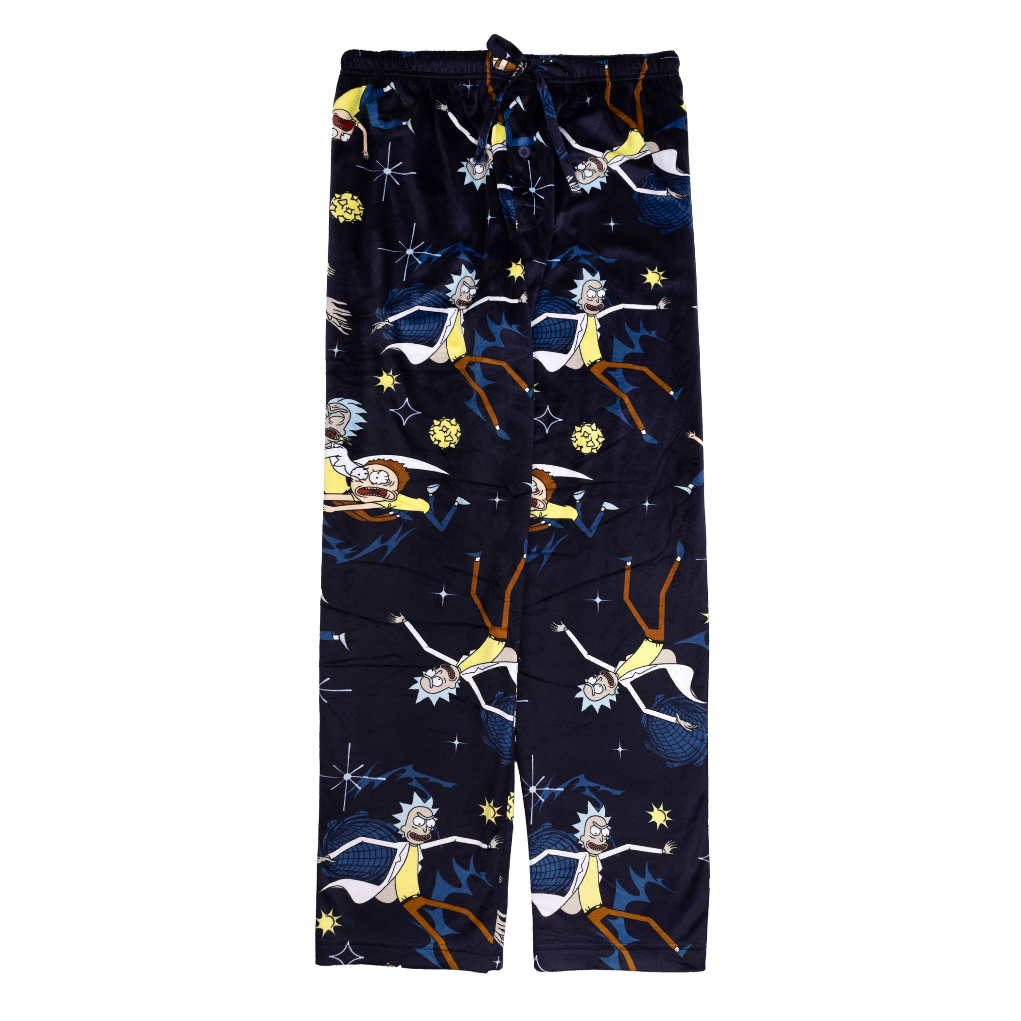 Rick and Morty Falling Through Space Sleep Pants, Blue