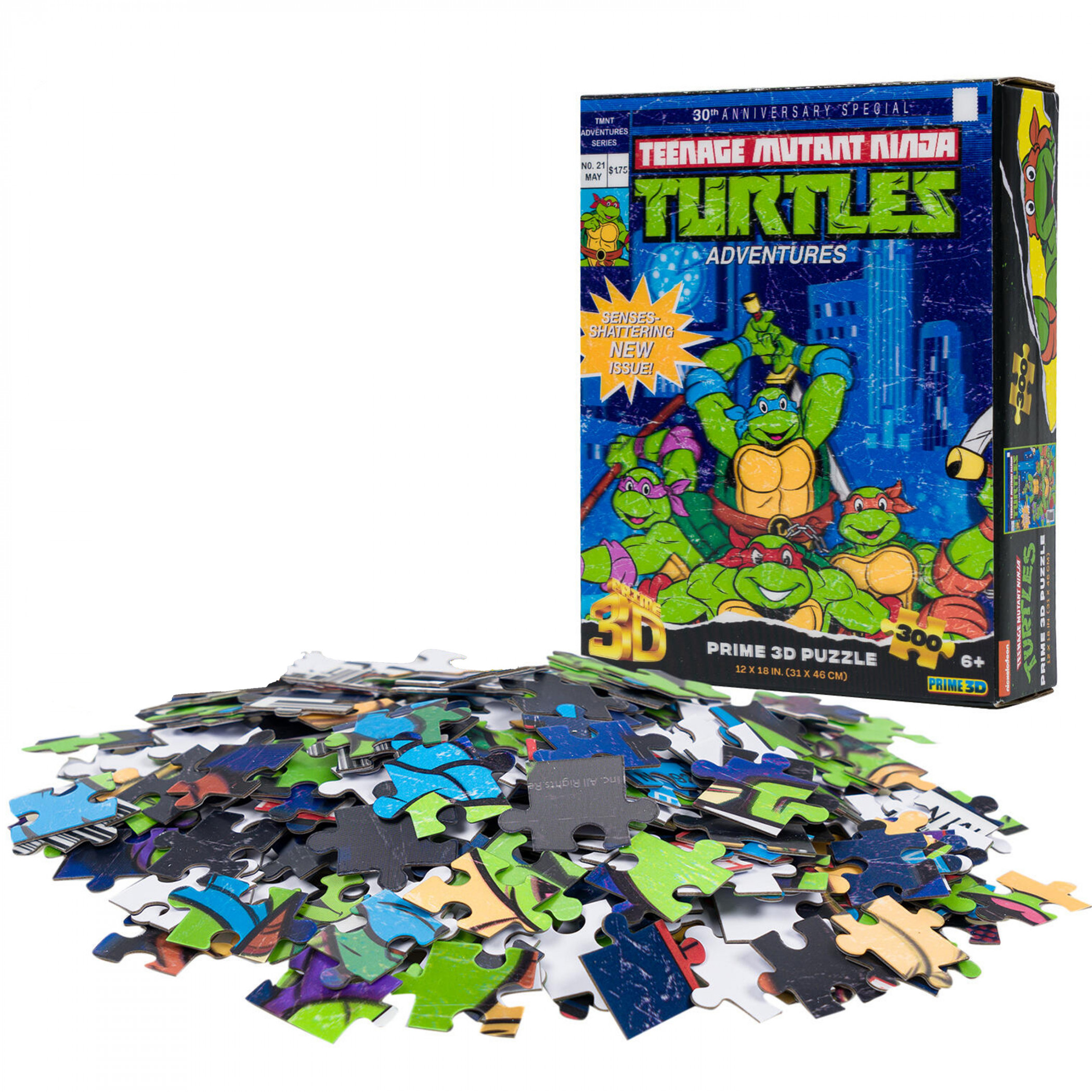 Teenage Mutant Ninja Turtles #21 Cover 300pc Puzzle, Multi-Color