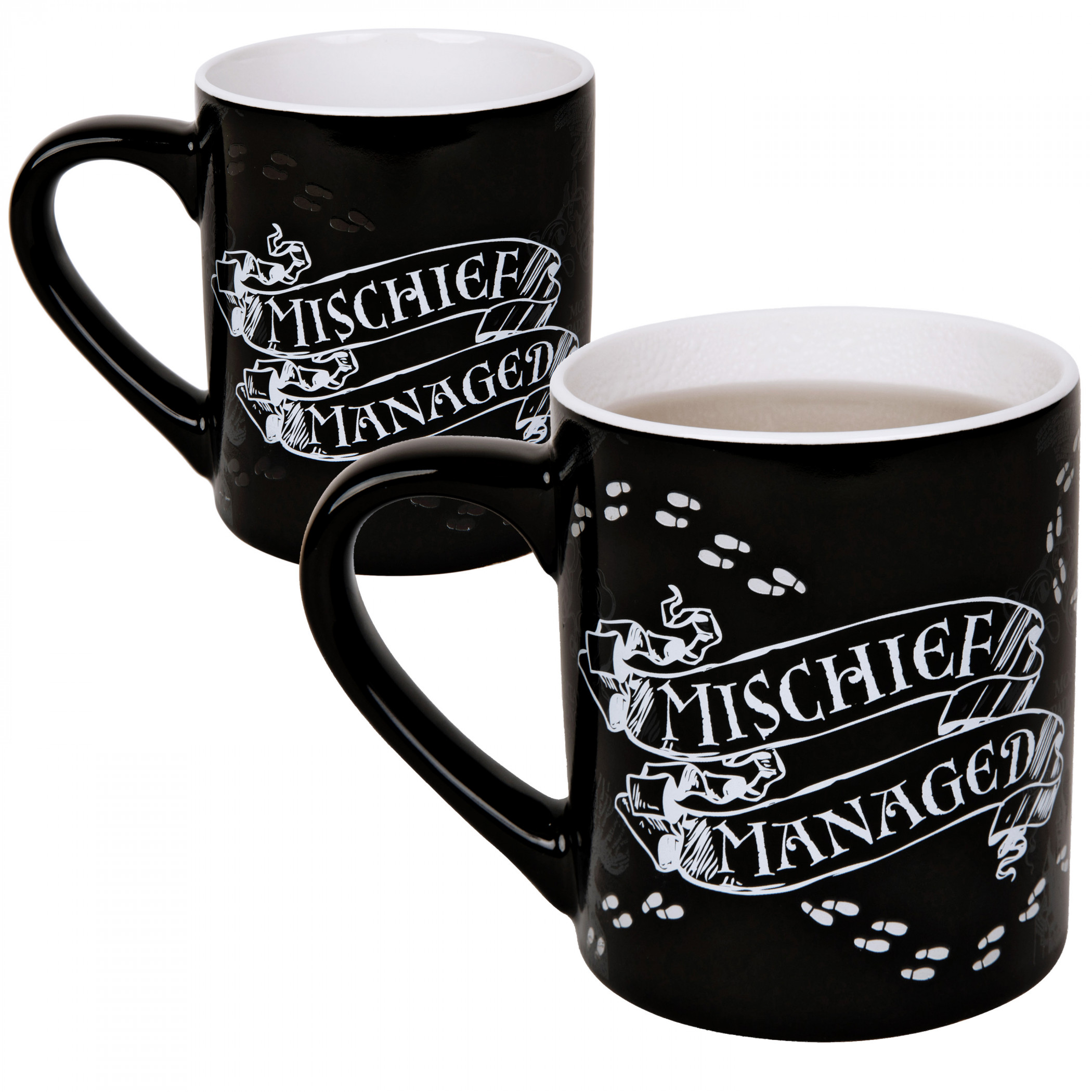 Harry Potter Marauder's Map Heat Change 14 oz Mug, Black