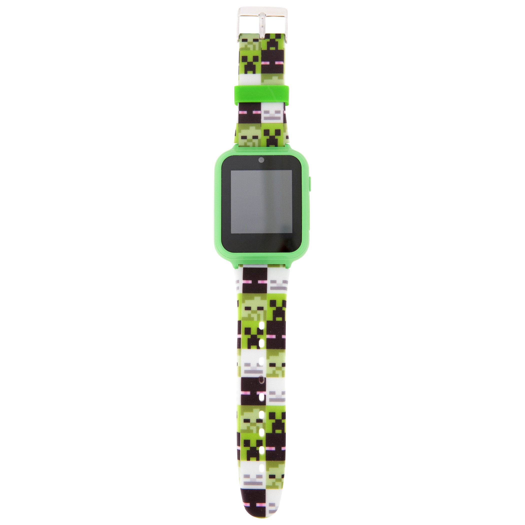 Minecraft Creeper LED Kid's Watch With Silicone Band, Green